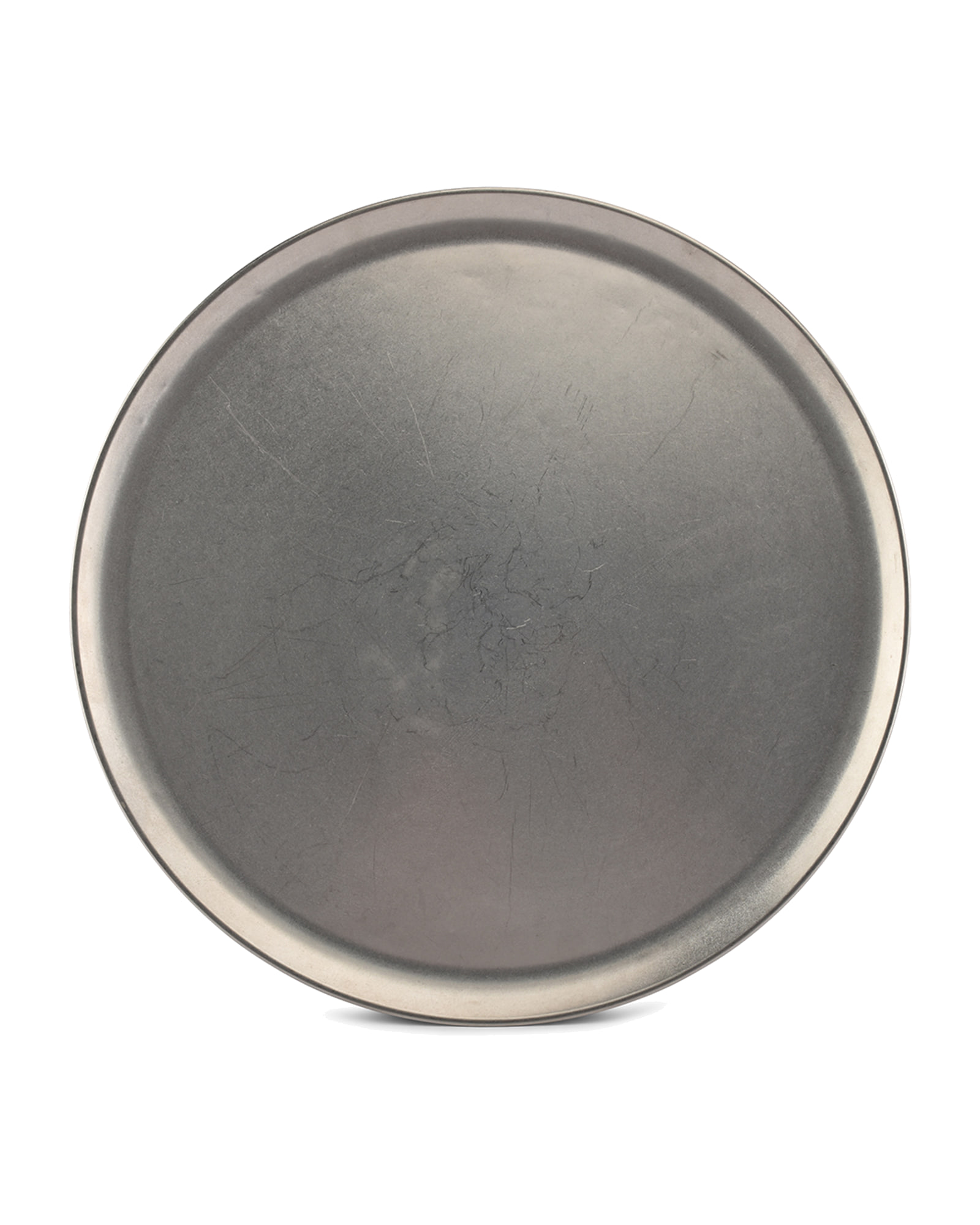 Serve Serviertablett aus Edelstahl, Antiksilber, Ø 44,5 cm, H 1 cm, Ansicht 2