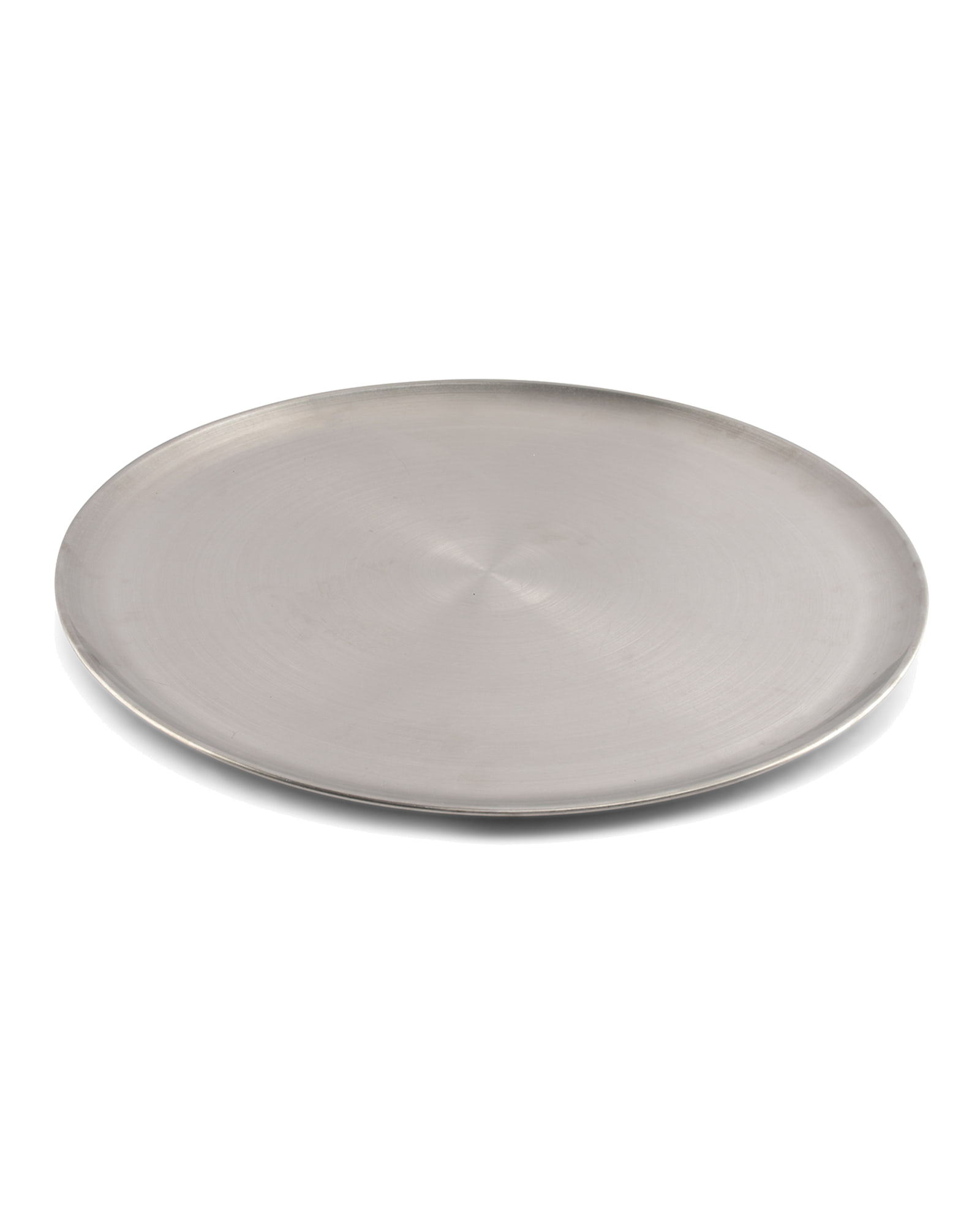Serve Serviertablett aus Edelstahl, Antiksilber, Ø 44,5 cm, H 1 cm, Ansicht 3