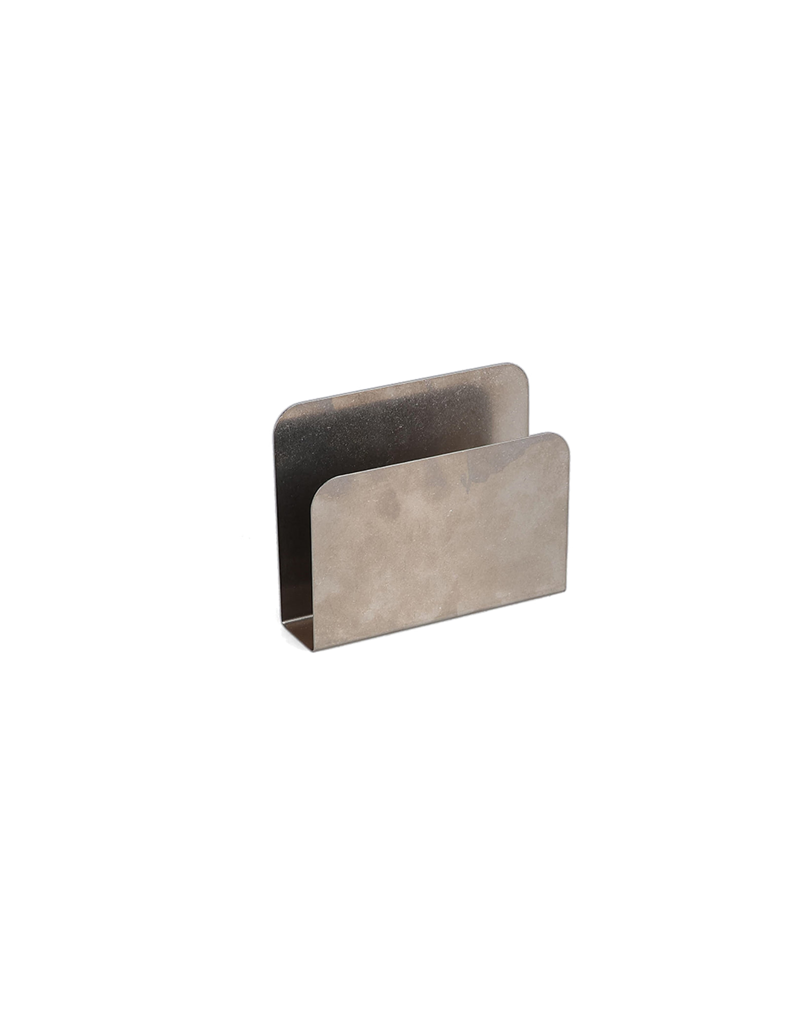 Serve Serviettenhalter aus Edelstahl, Antiksilber, 12,5 × 3,5 cm, H 10 cm, Ansicht 1
