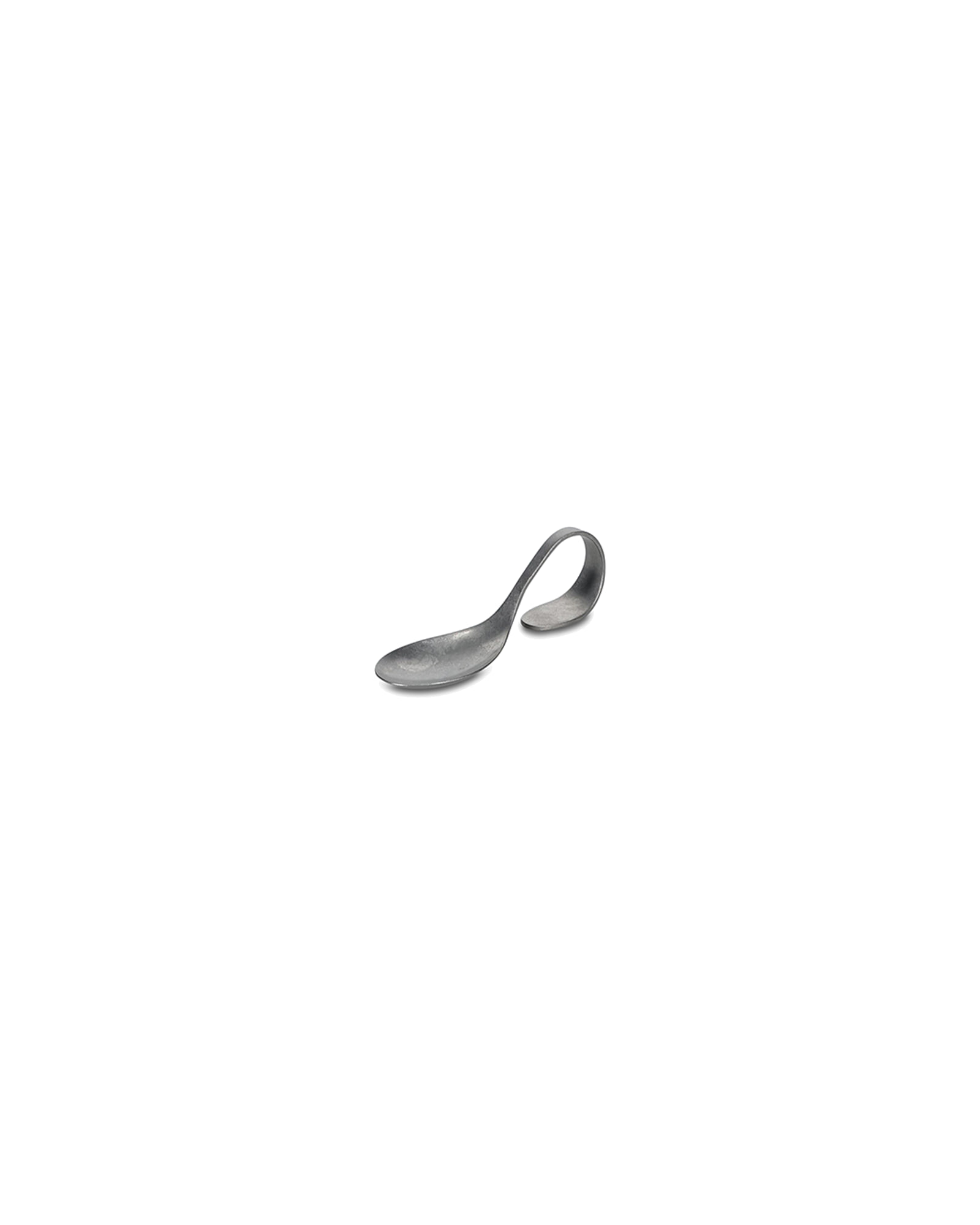 Serve Snacklöffel oval aus Edelstahl, Antiksilber, Ansicht 1
