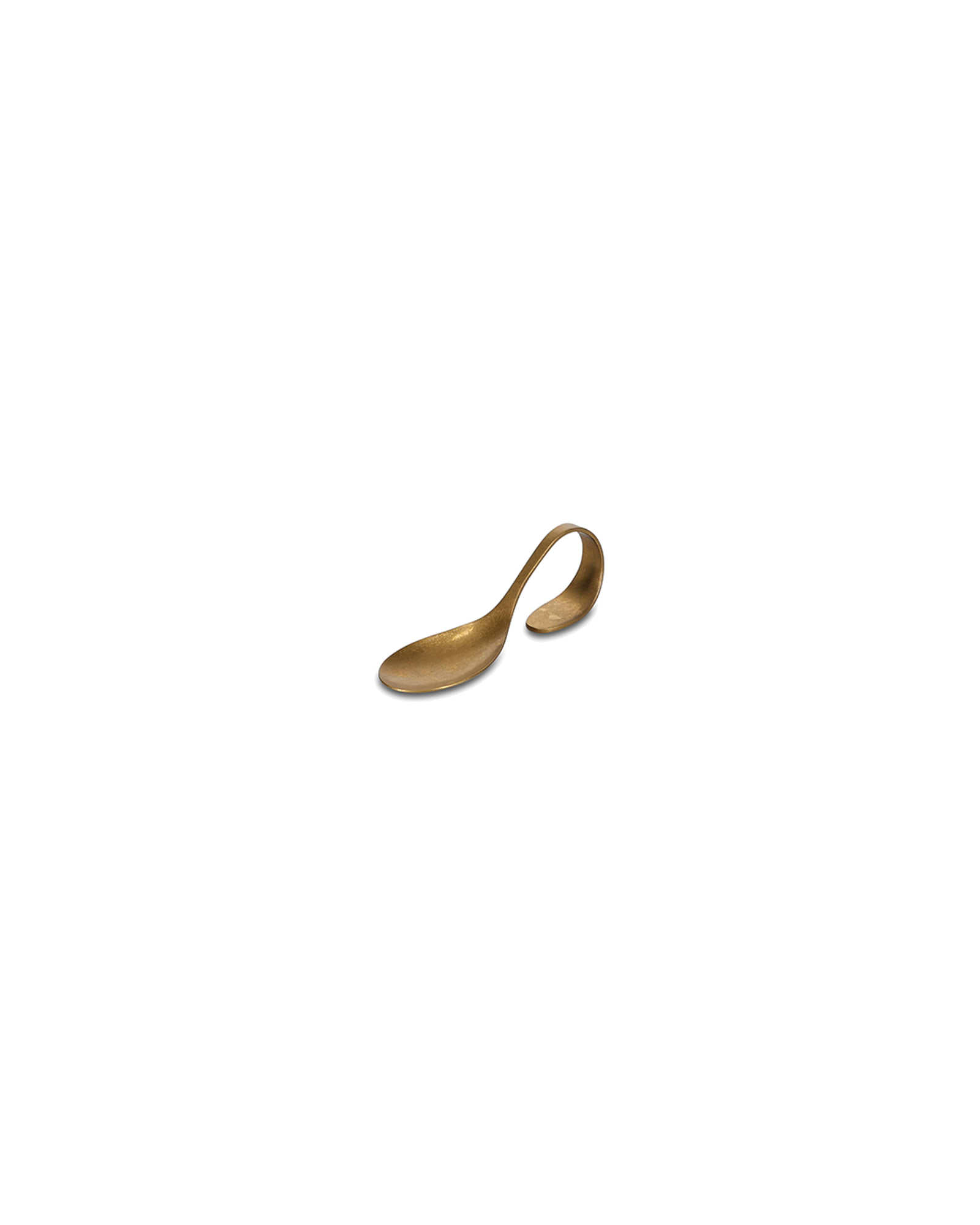 Serve Snacklöffel oval aus Edelstahl, Antikgold, Ansicht 1