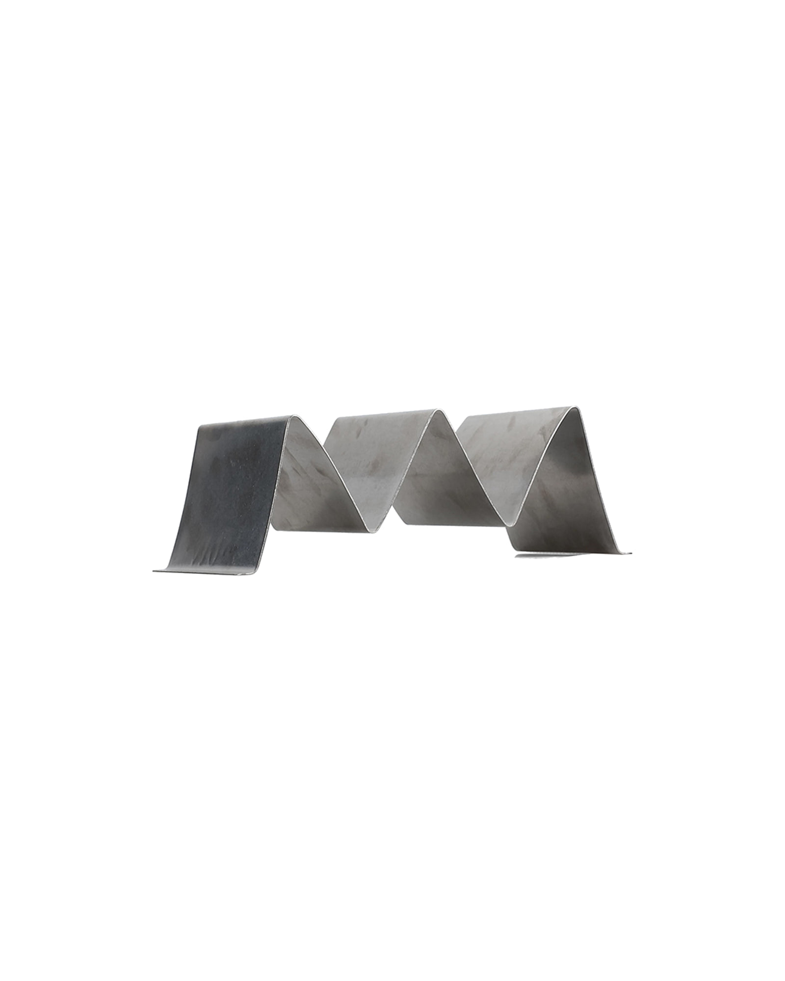 Serve Tacohalter aus Edelstahl, Antiksilber, 19 × 10 cm, H 6 cm, 3 Fächer, Ansicht 2