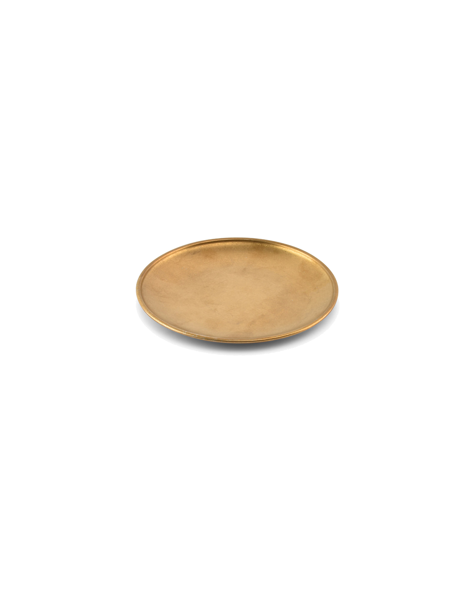 Serve Teller aus Edelstahl, Antikgold, Ø 14 cm, Ansicht 1