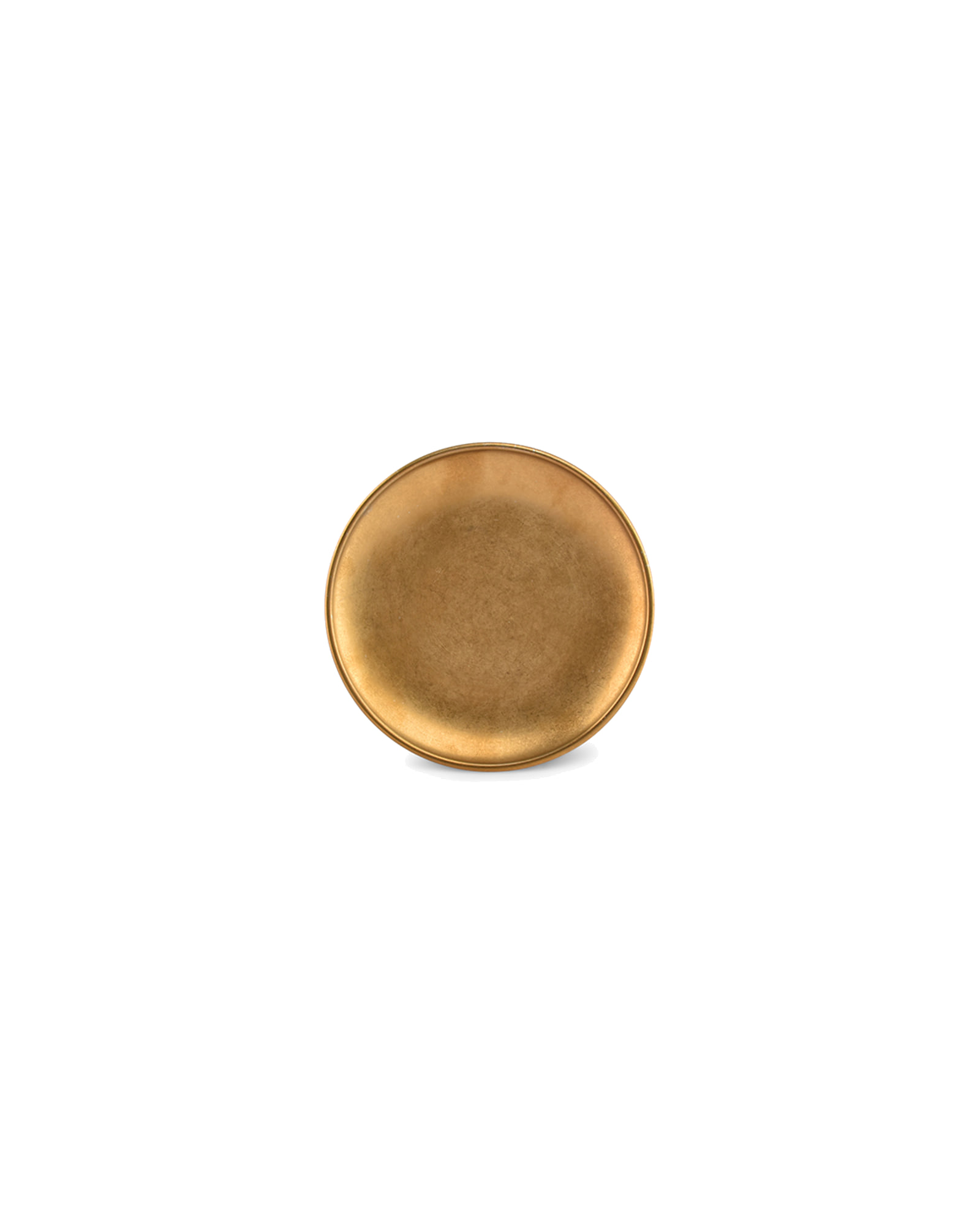 Serve Teller aus Edelstahl, Antikgold, Ø 14 cm, Ansicht 2