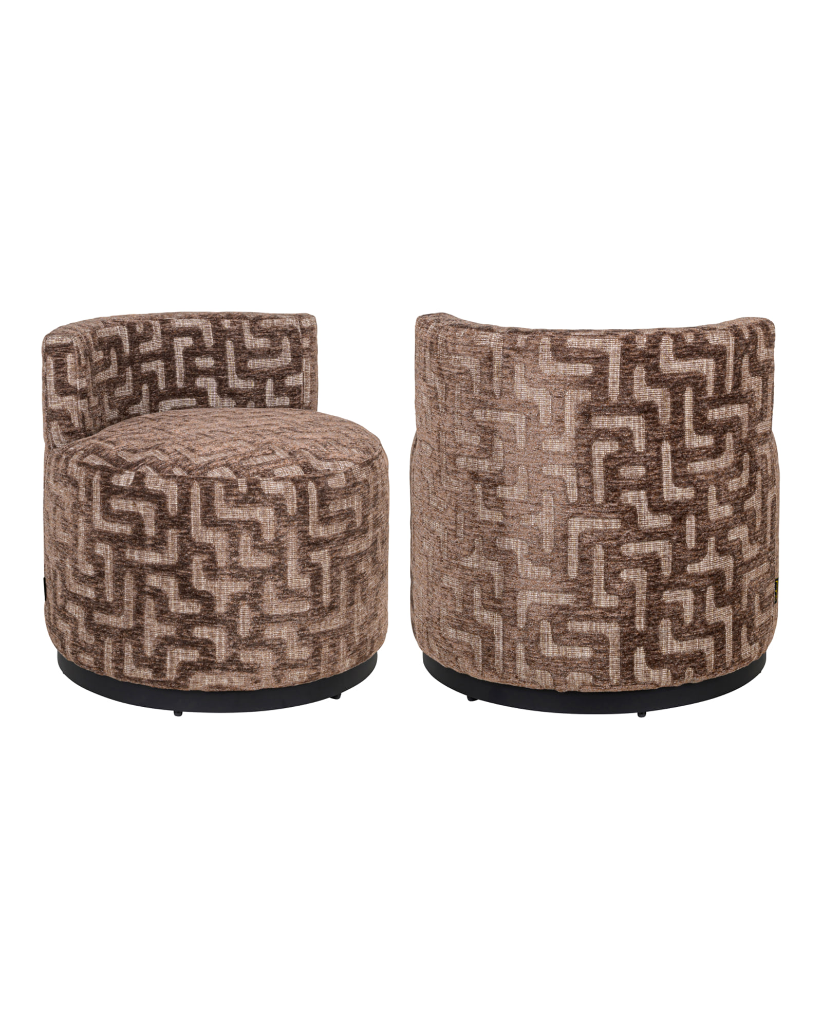 Sessel Franny, Brown labyrinth von Richmond Interiors, Produktansicht 2