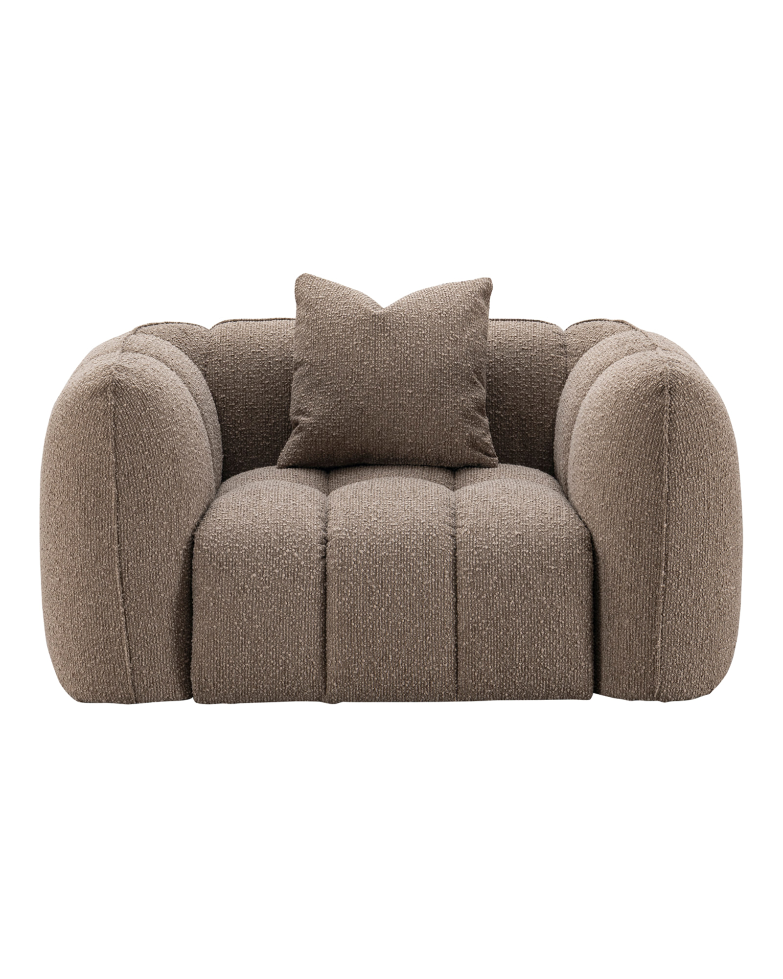 Sessel Hogan, Mocca chunky, feuerhemmend von Richmond Interiors
