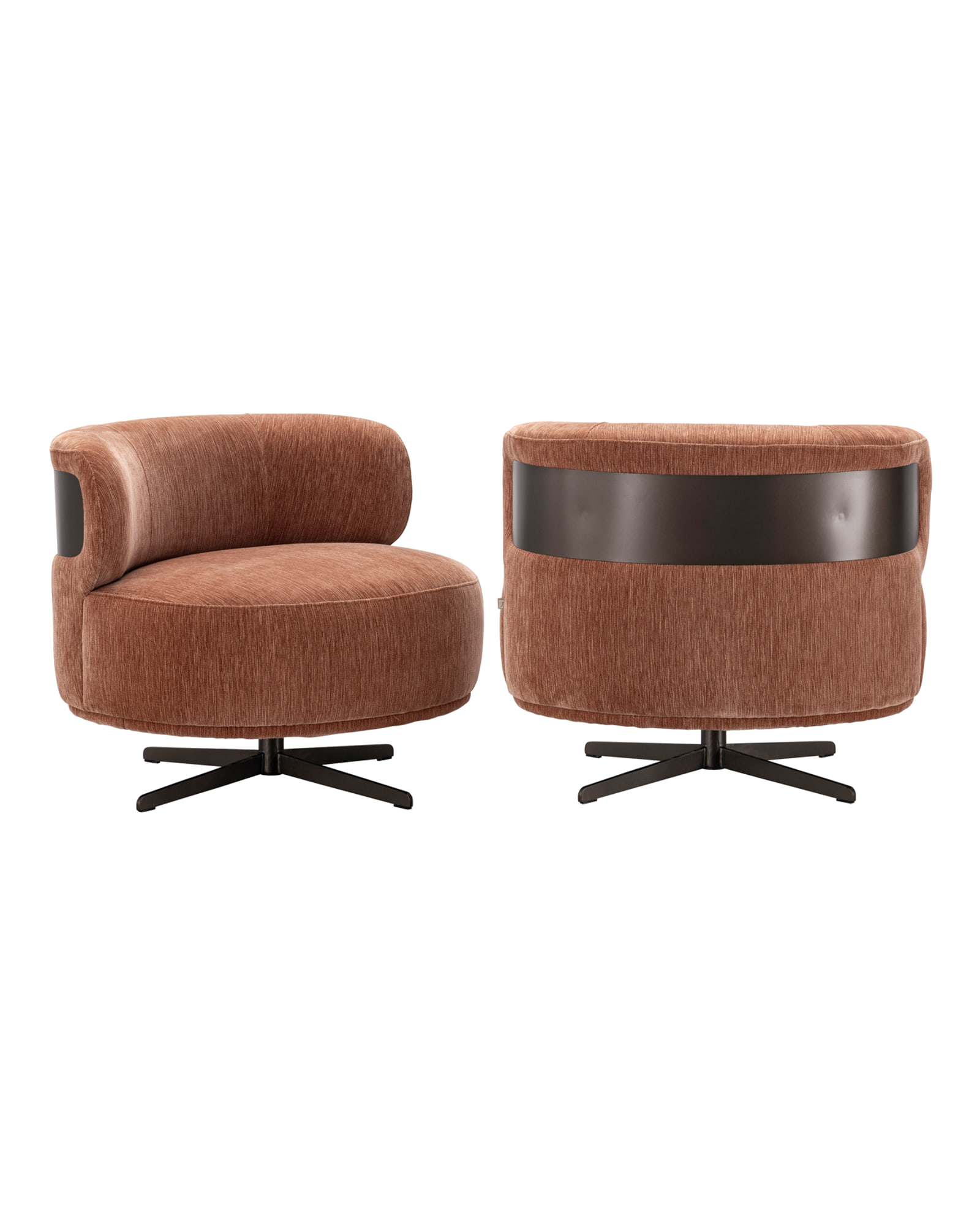 Sessel Lauren, Be straight mocha mousse, drehbar von Richmond Interiors, Produktansicht 2