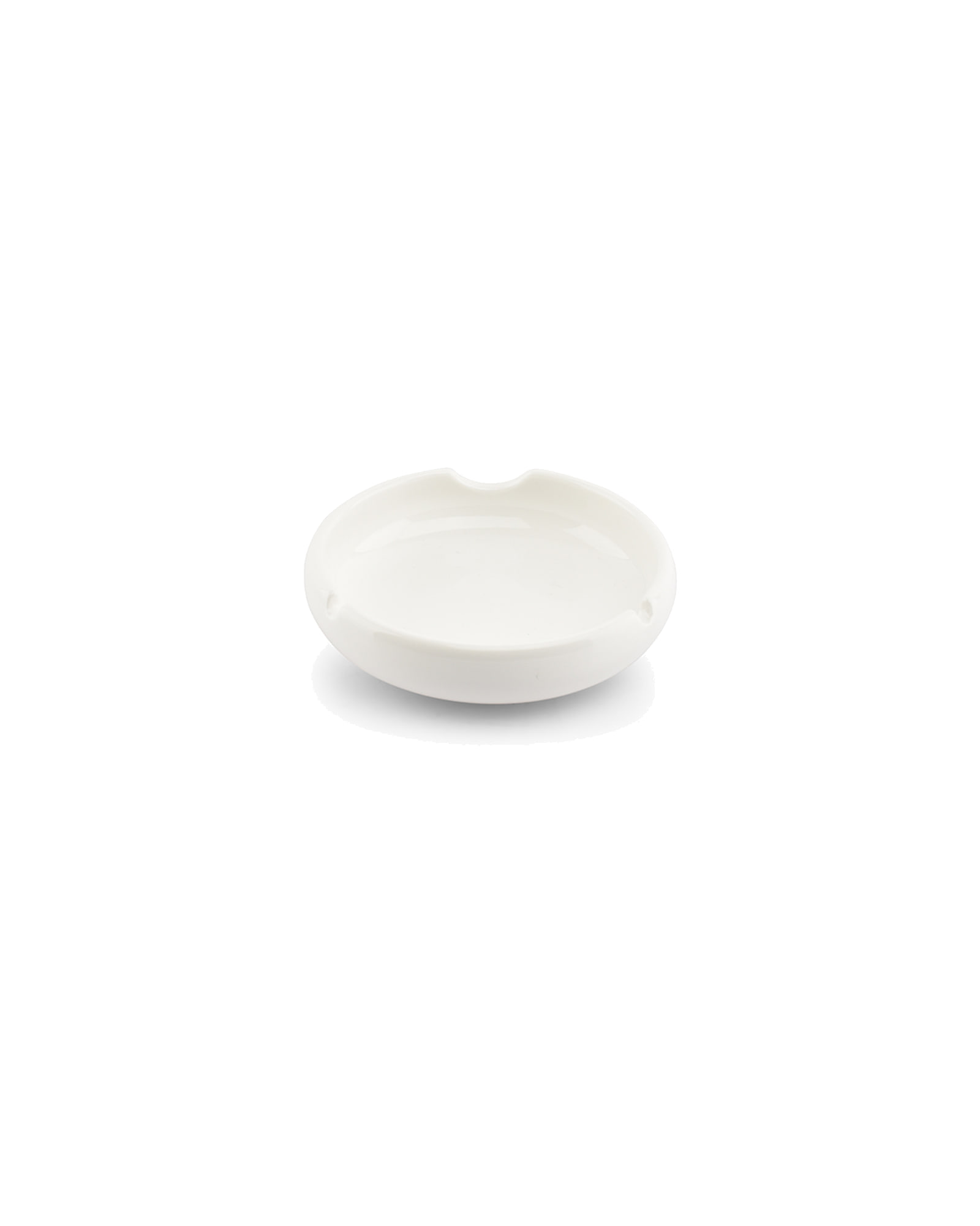 Smoke Aschenbecher aus Porzellan, Porzellanweiß, Ø 12 cm, H 3,5 cm, Ansicht 2