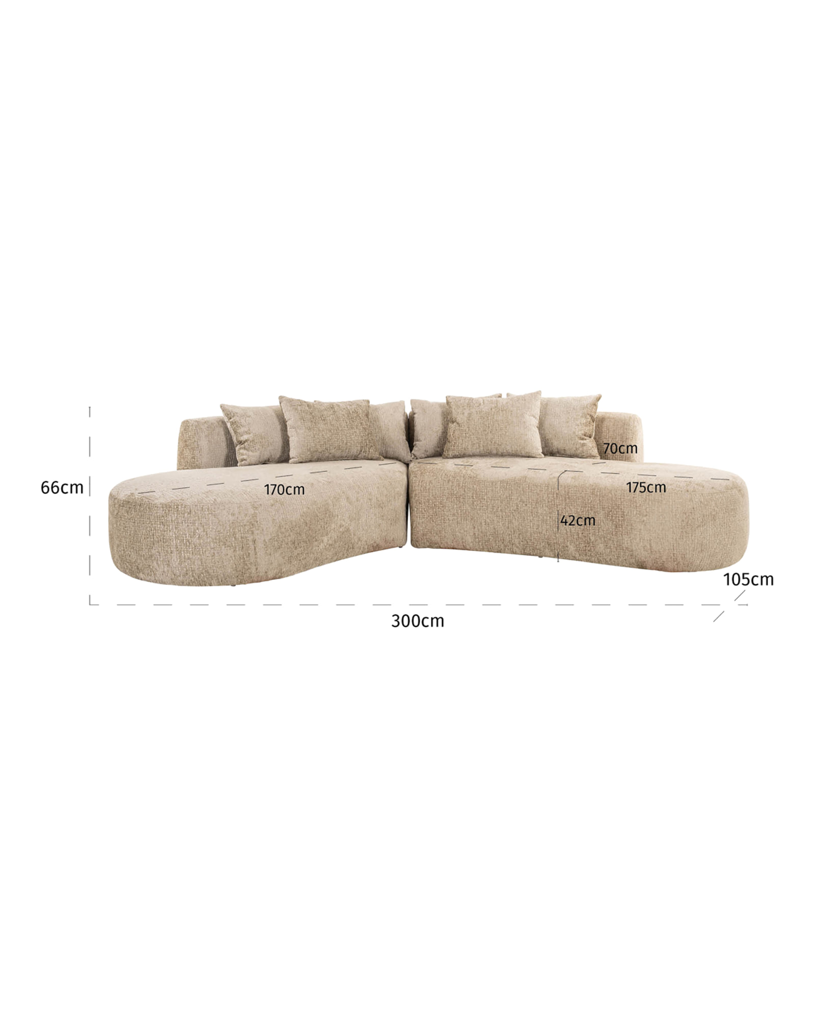 Cassie 4-Sitzer in Desert fusion von Richmond Interiors, Produktansicht 3