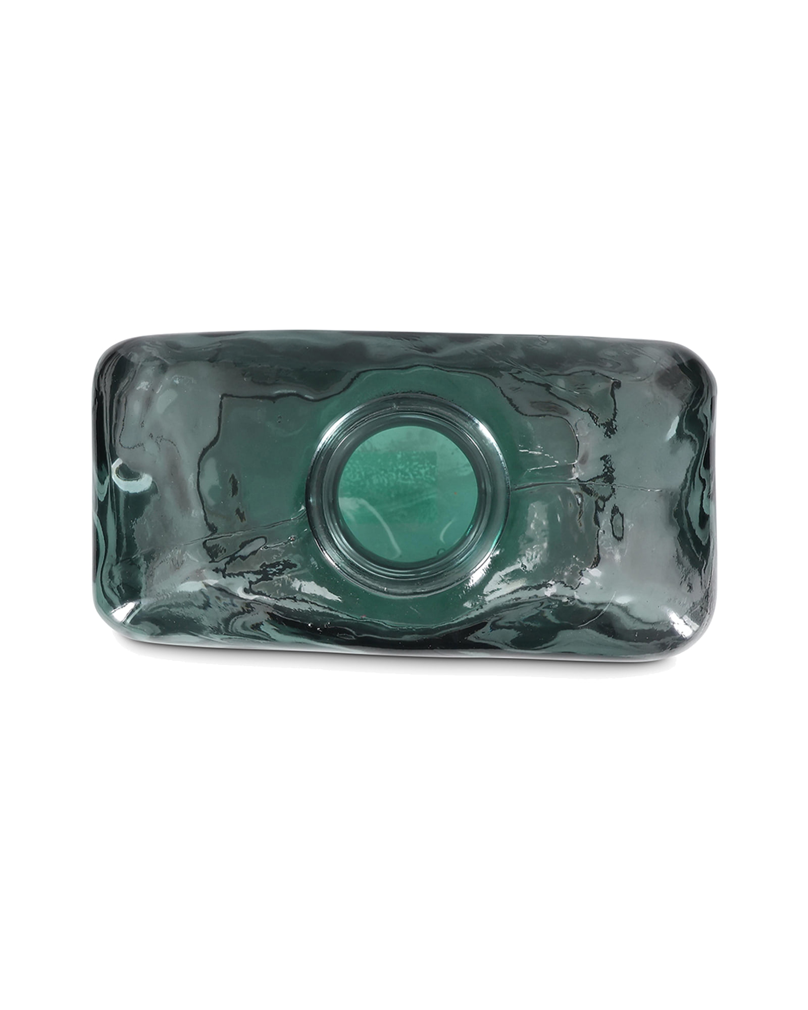 Sontu Vase aus Glas, Grün, 28 × 14,5 cm, H 26,5 cm, Ansicht 3