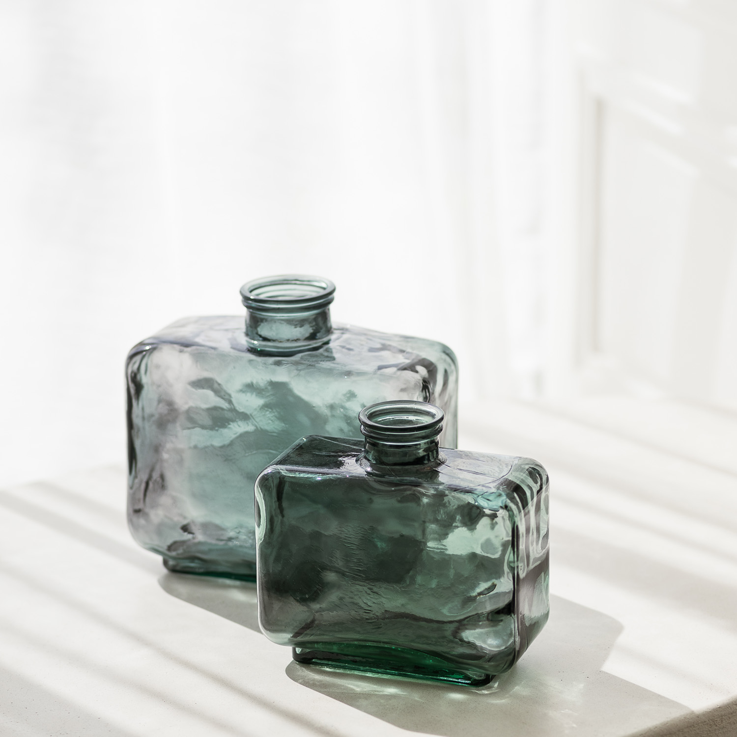 Sontu Vase aus Glas, Grün, 28 × 14,5 cm, H 26,5 cm, Ansicht 5