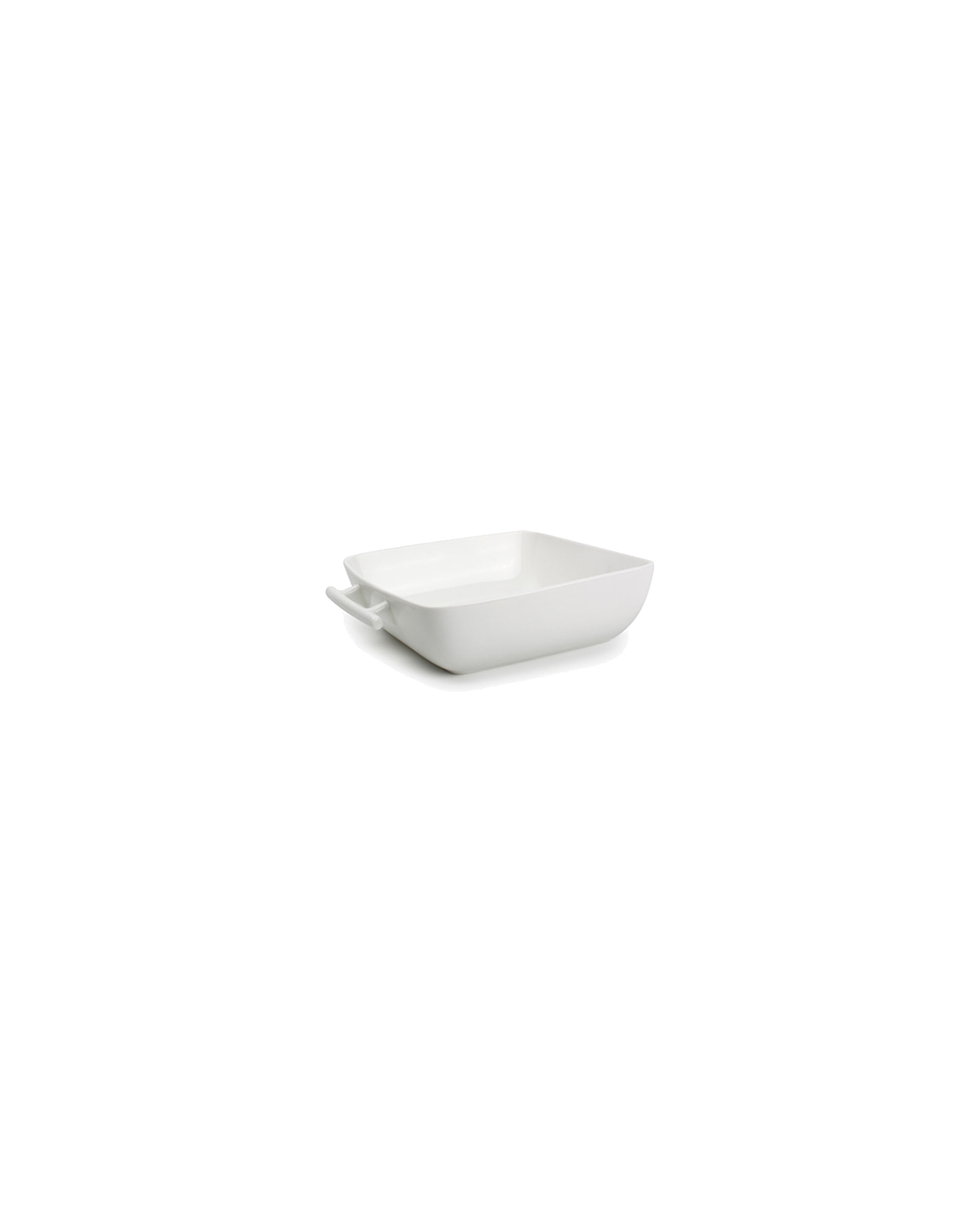 Squito Auflaufform aus New Bone China, eckig, Weiß, 16,5 × 16,5 cm, H 5,5 cm