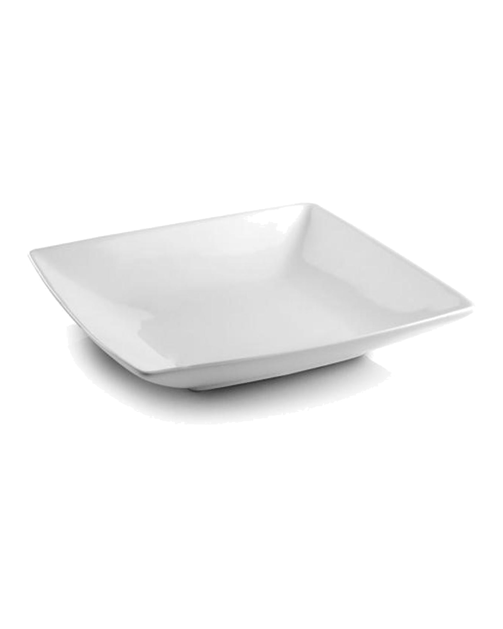 Squito Suppenteller aus New Bone China, Weiß, 22 × 22 cm, H 4 cm