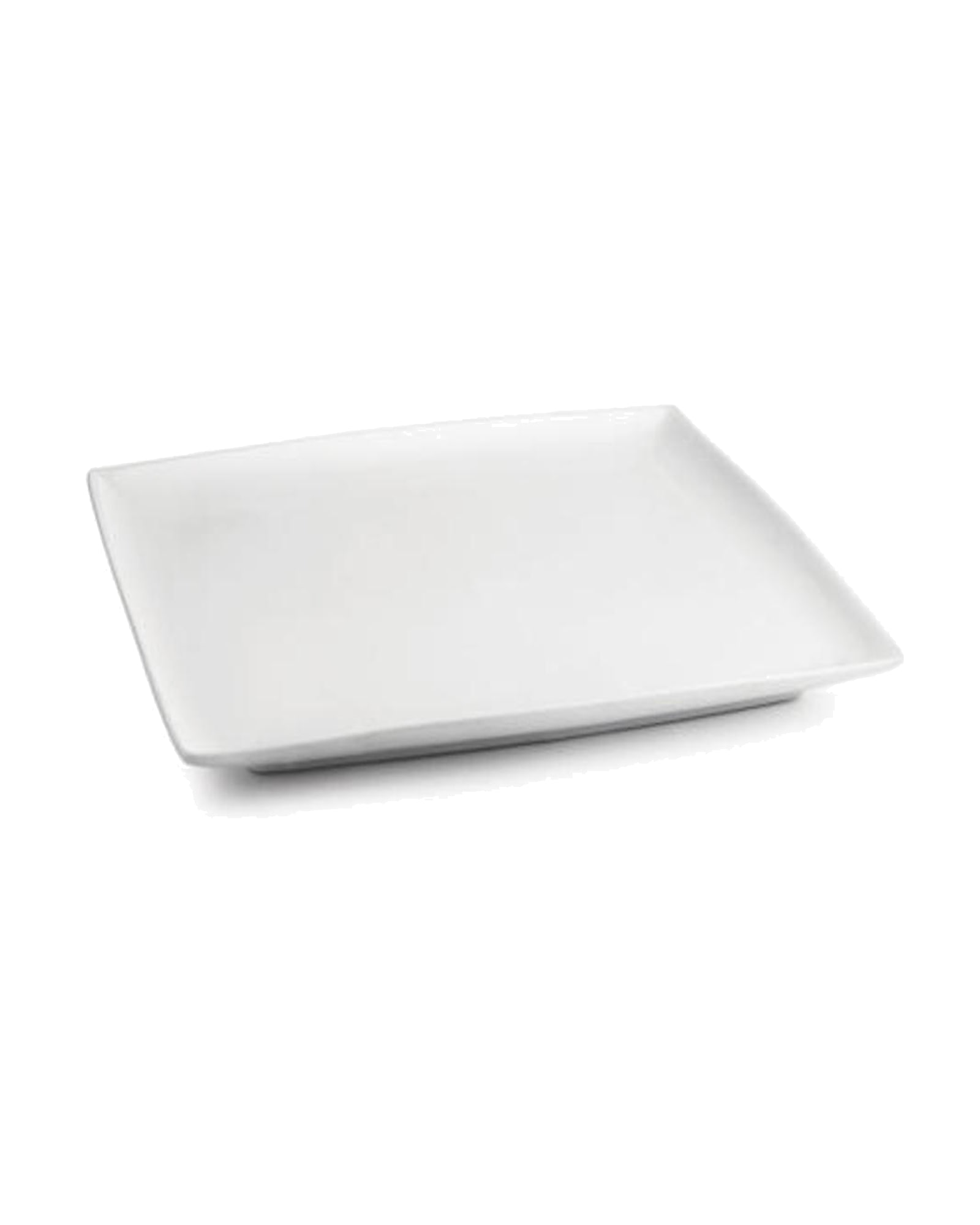 Squito Teller aus New Bone China, Weiß, 18 × 18 cm