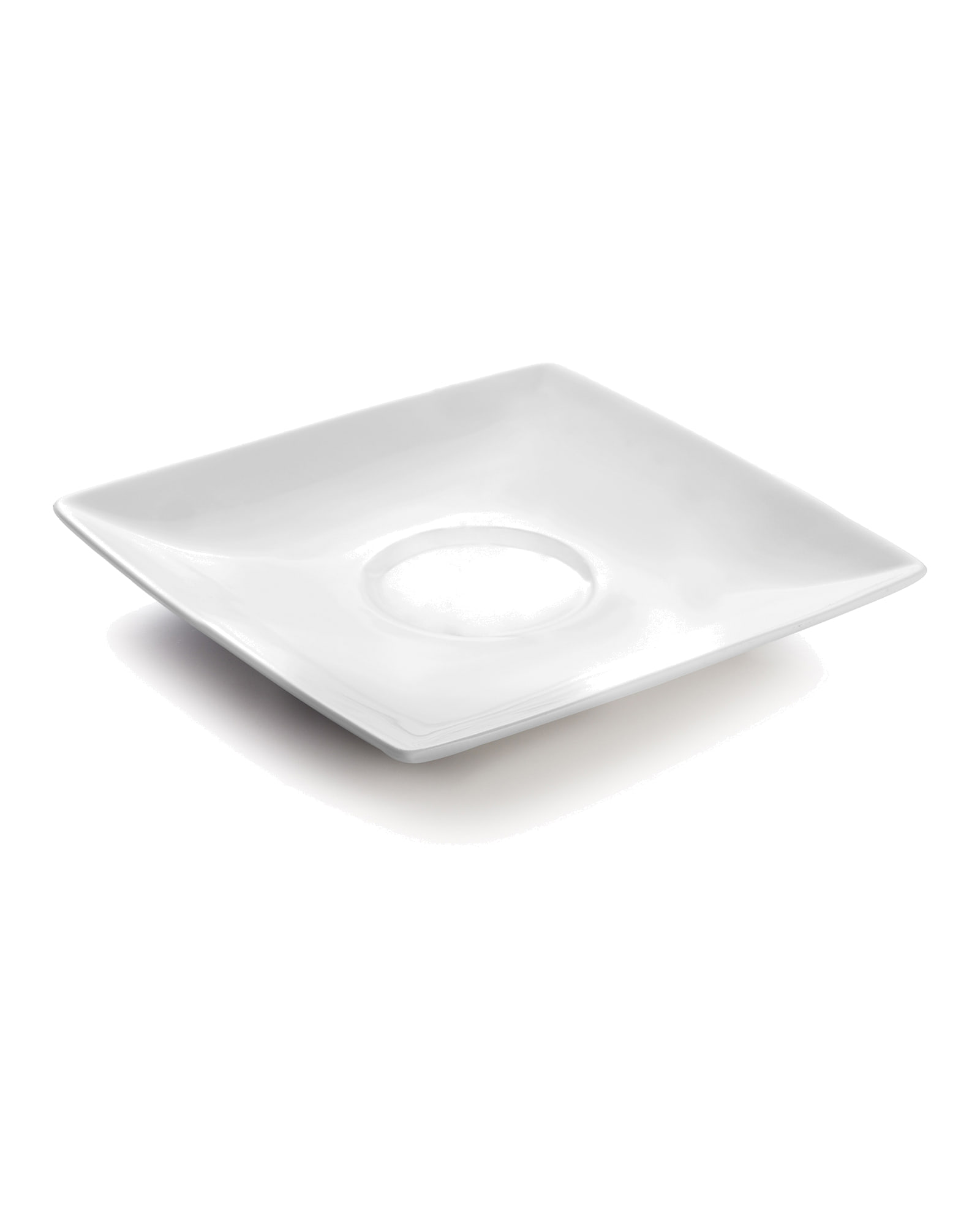 Squito Untertasse aus New Bone China, Weiß, 13 × 13 cm