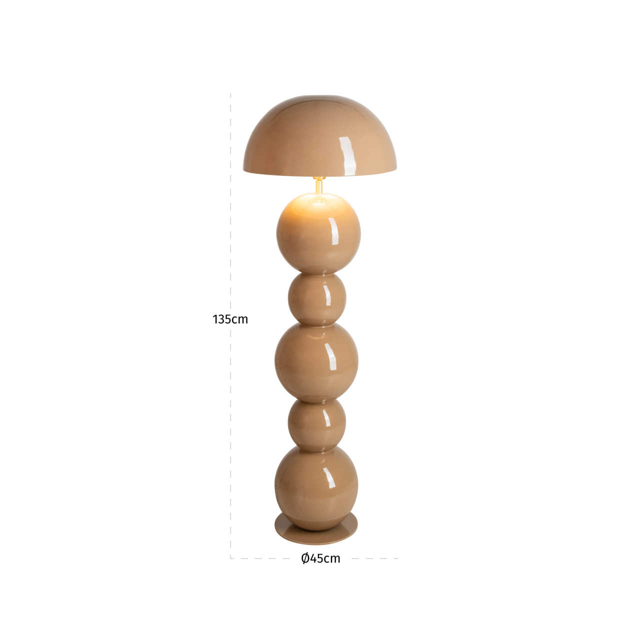Stehleuchte Hasden, Mocha mousse von Richmond Interiors, Maßzeichnung 5