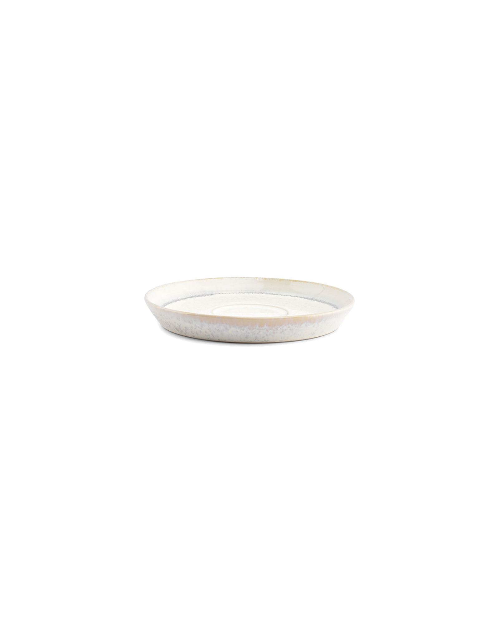 Stripes Untertasse aus Steinzeug, Blau, Ø 14,5 cm, Ansicht 2