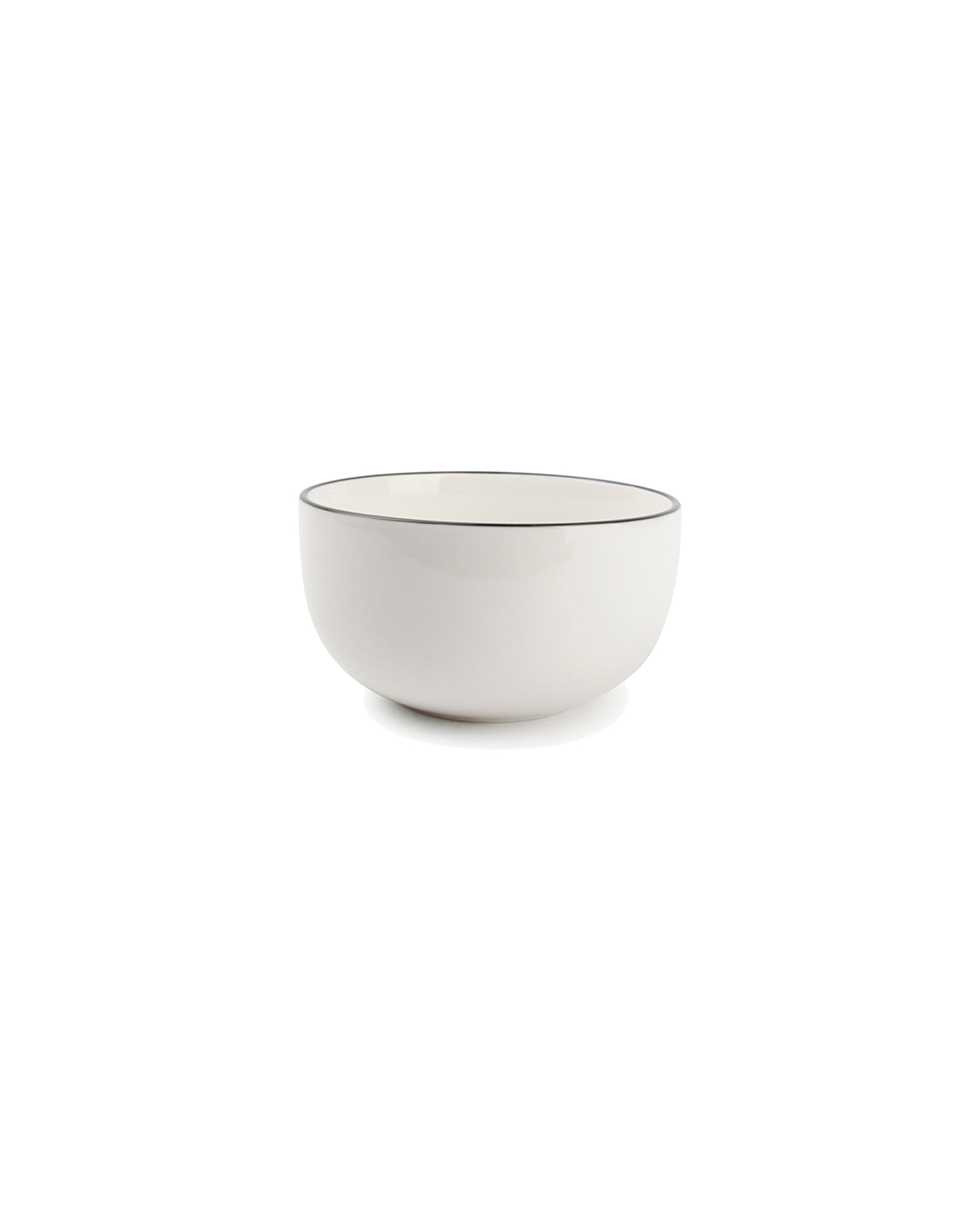 Studio Base Schale aus Porzellan, Weiß, Ø 14 cm, H 7,5 cm, Ansicht 1