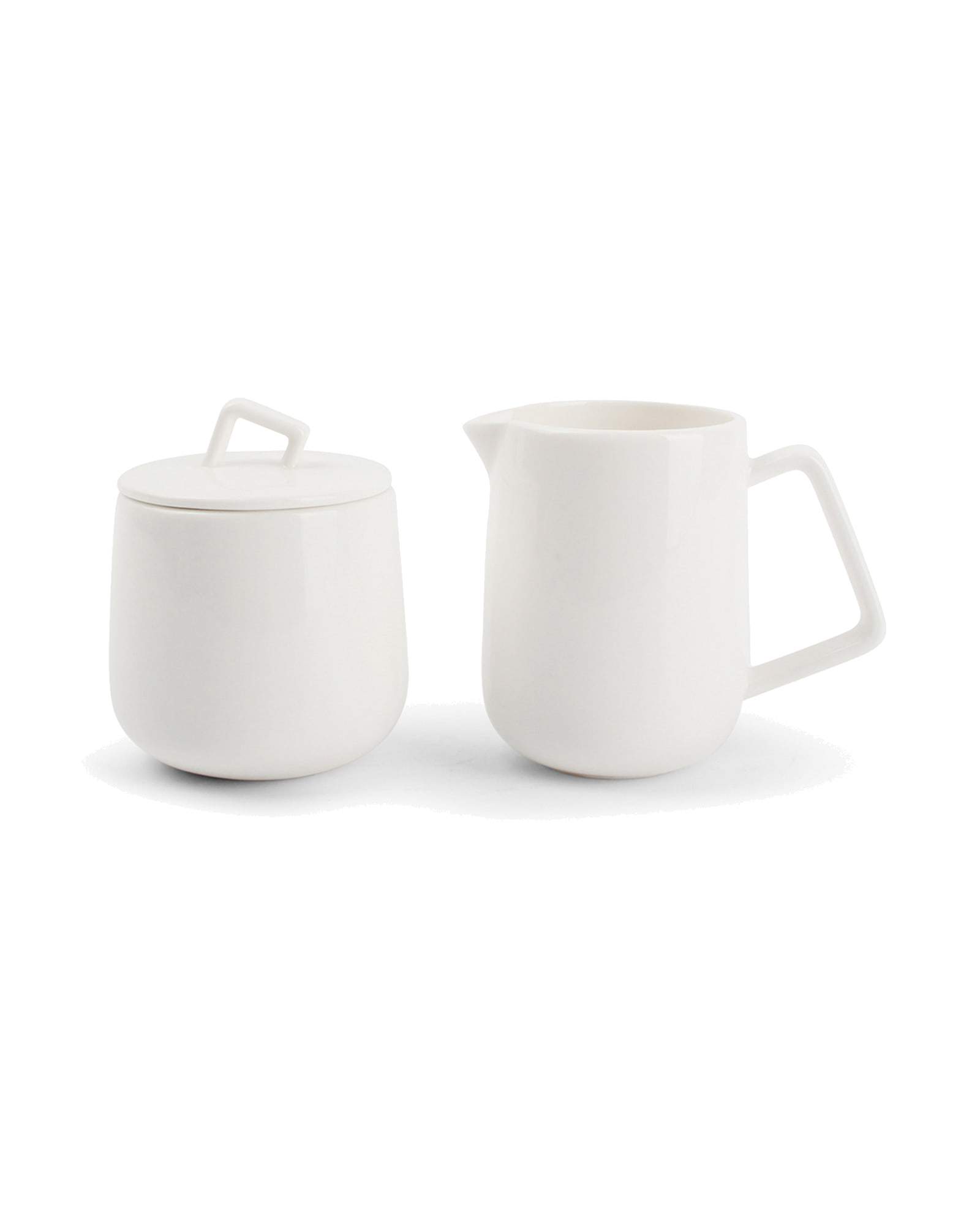 Studio White Milchkännchen mit Zuckerdose aus Porzellan, 140 ml, Ansicht 1