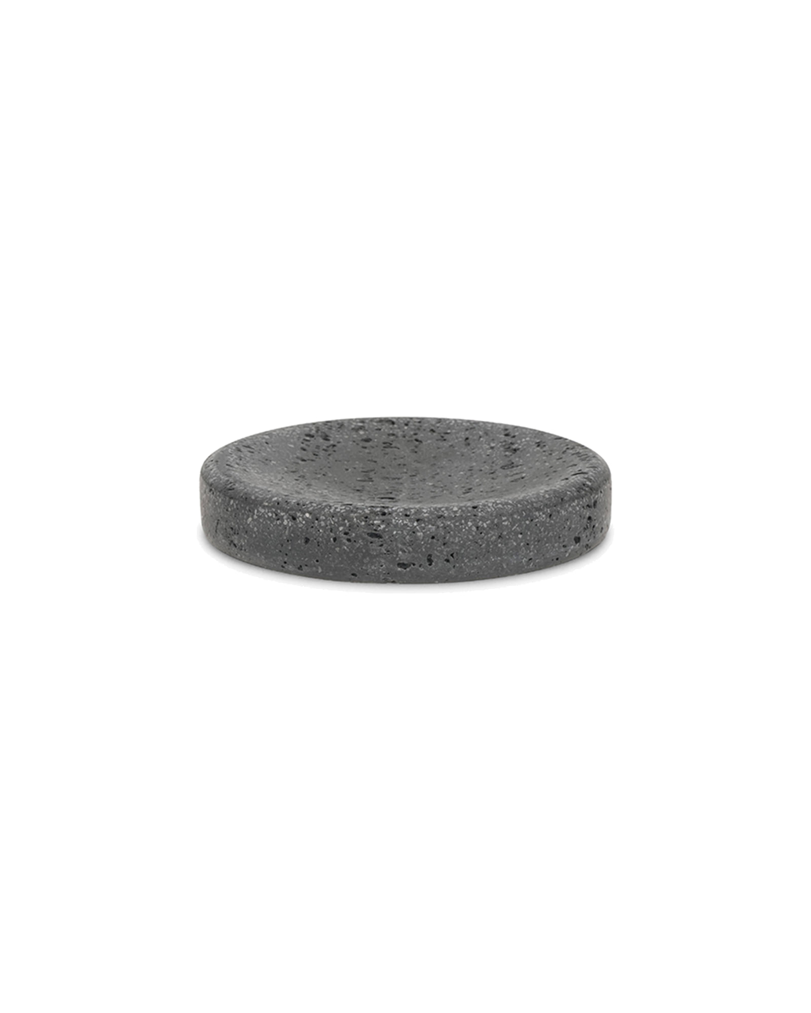 Suds Seifenschale aus Polyresin, Anthrazitgrau, Ø 11,5 cm, H 2 cm