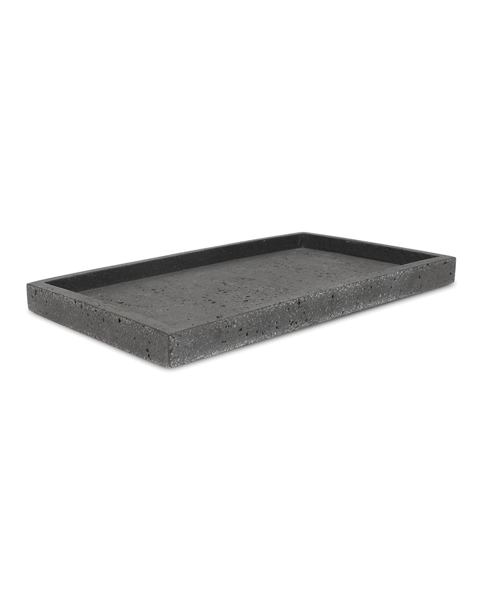 Suds Seifenschale aus Polyresin, Anthrazitgrau, 27 × 15,5 cm, H 2 cm, Ansicht 1