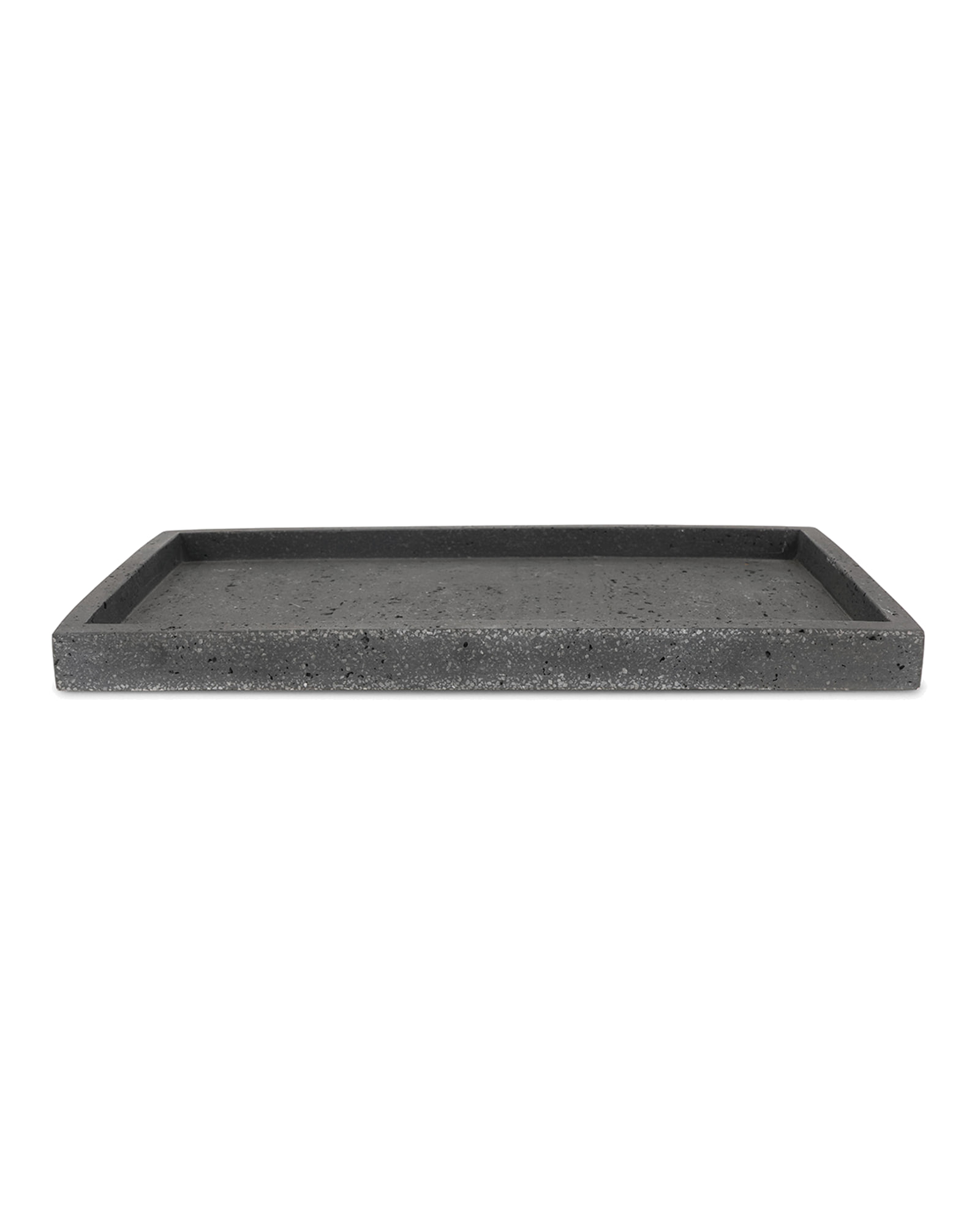 Suds Seifenschale aus Polyresin, Anthrazitgrau, 27 × 15,5 cm, H 2 cm, Ansicht 2