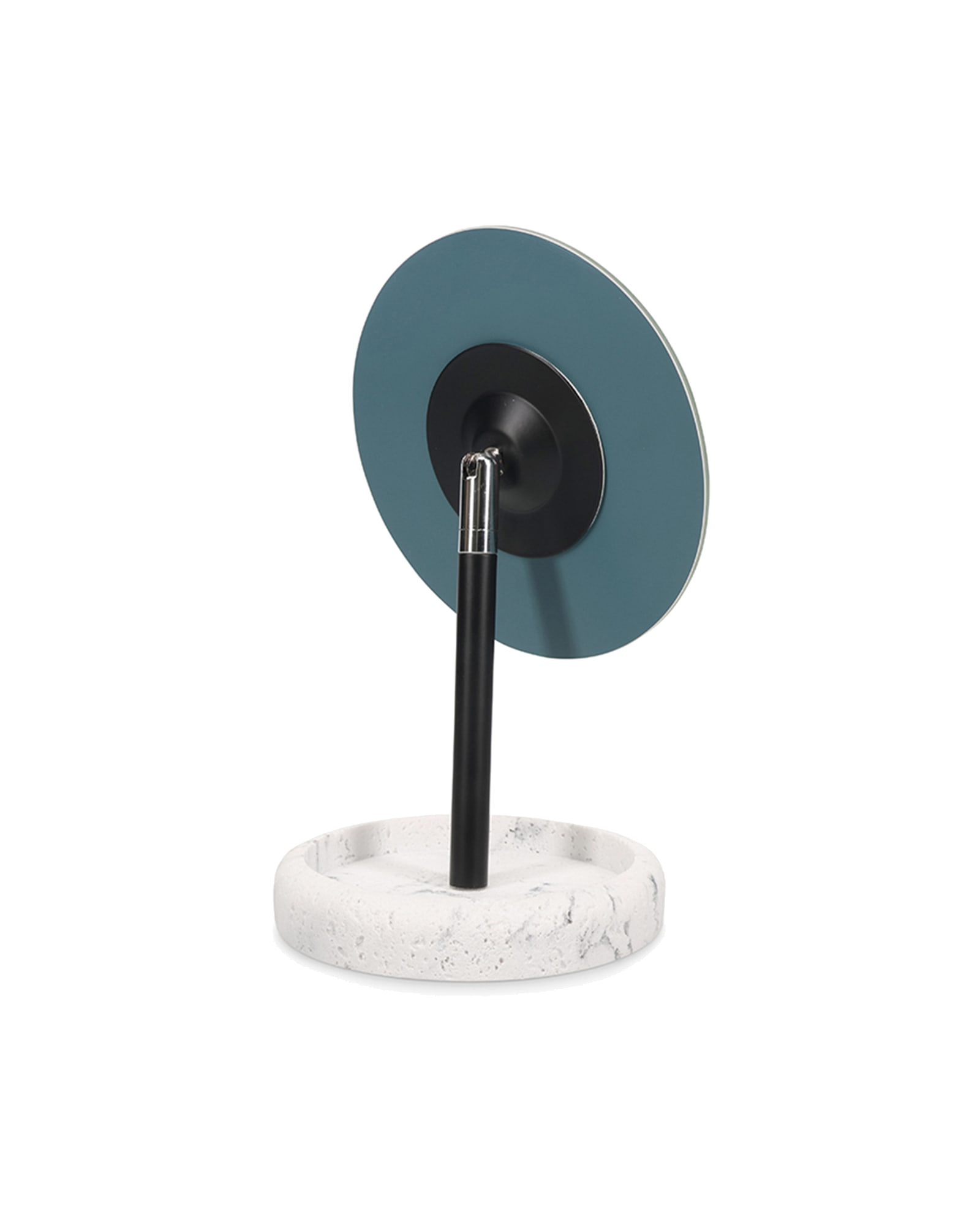 Suds Spiegel mit Ständer, mit Ständer Marmor Weiß, Ø 13 cm, H 23 cm, Ansicht 3