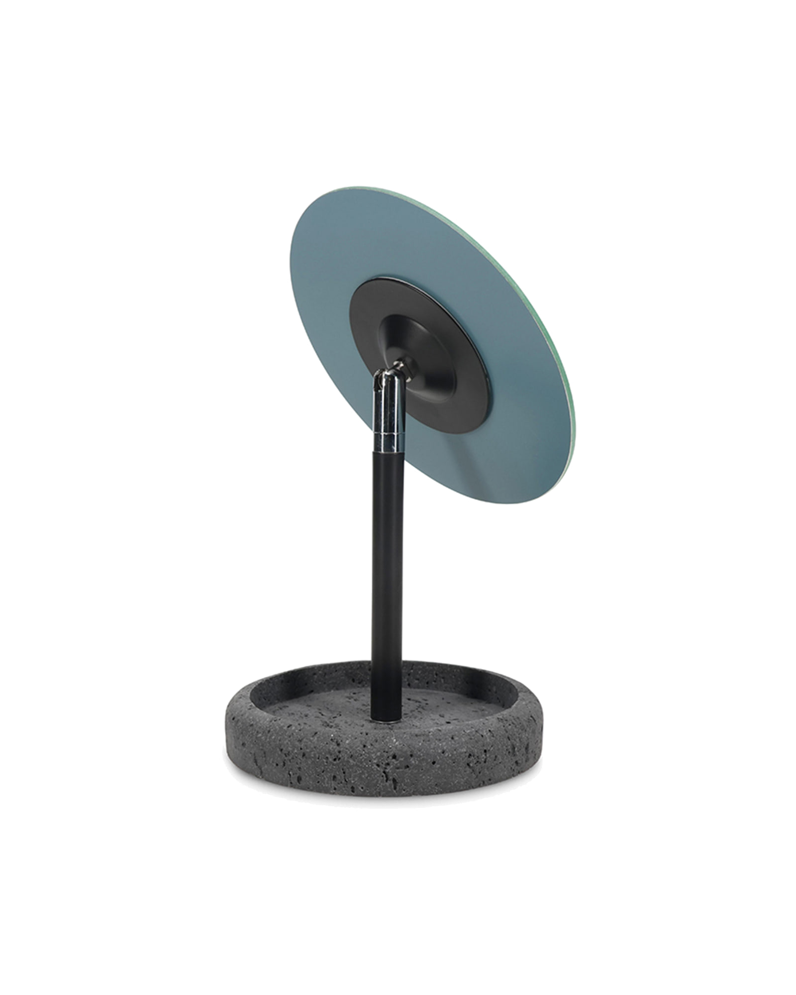 Suds Spiegel mit Ständer, mit Ständer Anthrazitgrau, Ø 13 cm, H 23 cm, Ansicht 3