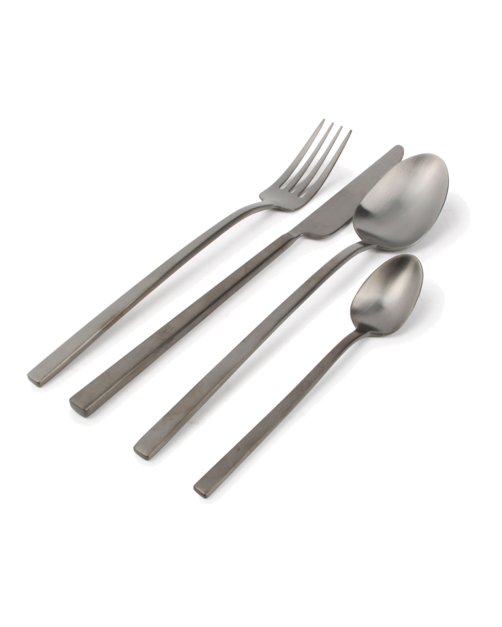 Terno Besteckset, matt Schwarz, 16-teilig, Ansicht 1
