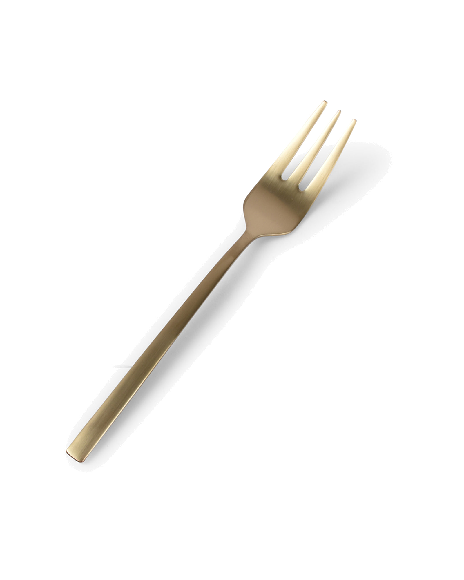 Terno Kuchengabel aus Edelstahl, matt Gold, Ansicht 1
