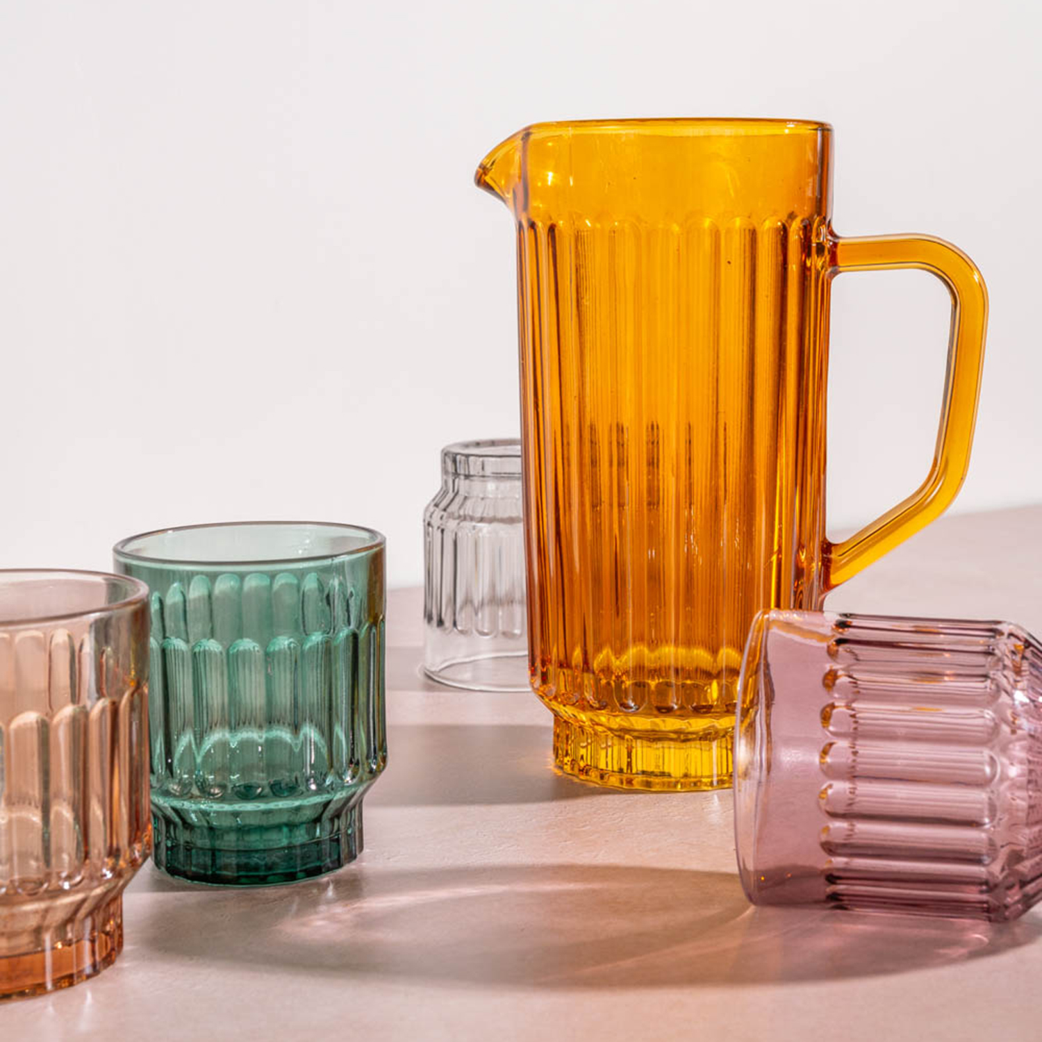 Tone Karaffe aus Glas, Bernstein, 1,1 l, Ansicht 4