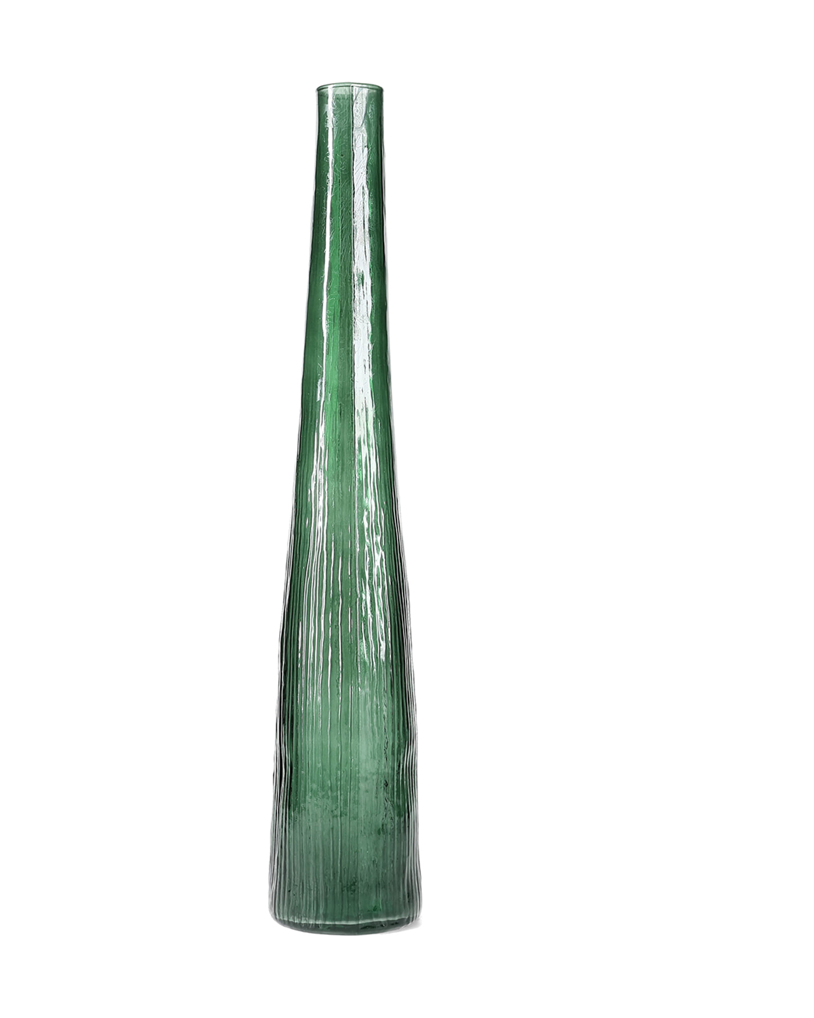 Twig Vase aus Glas, Dunkelgrün, Ø 9 cm, H 50 cm, Ansicht 1