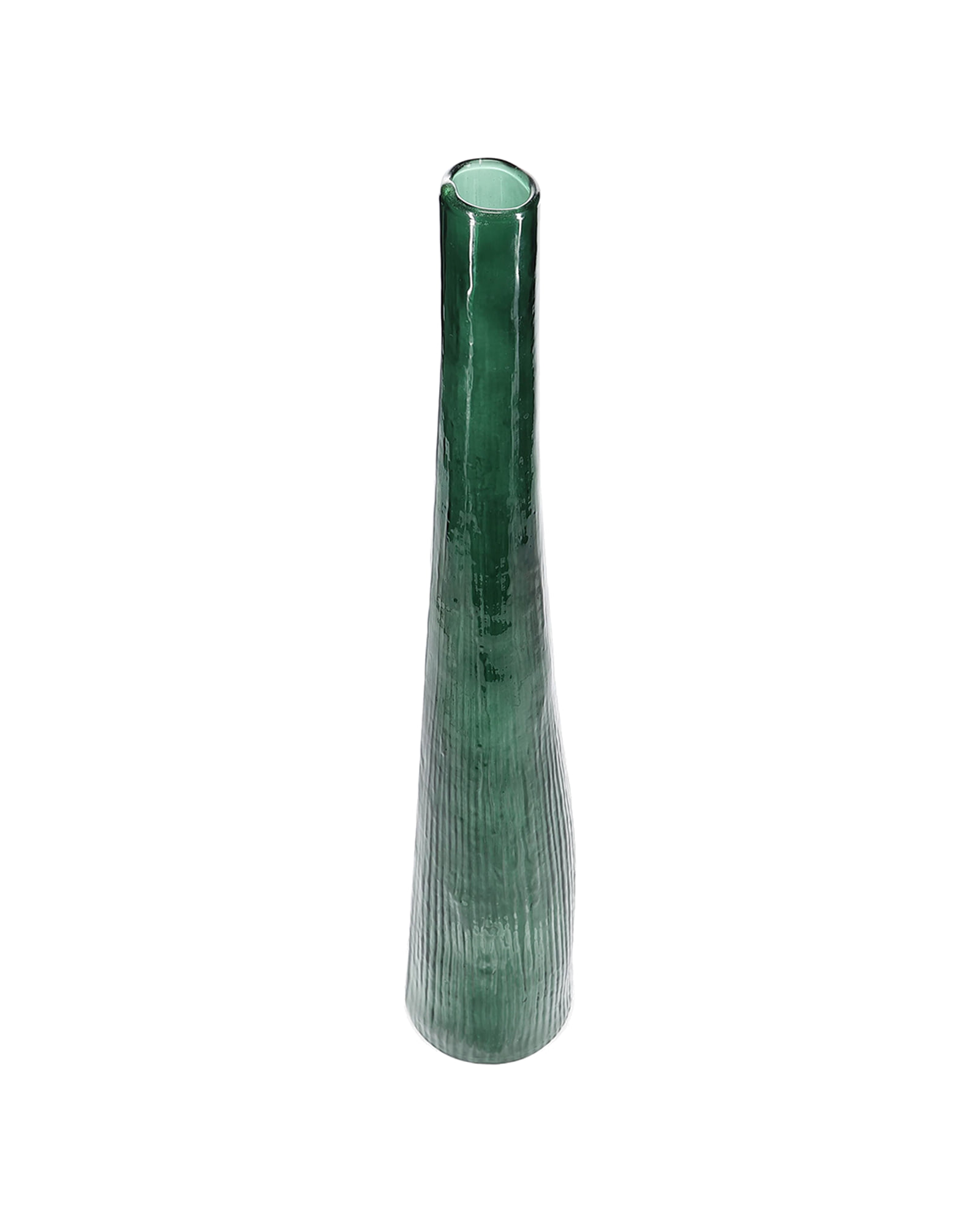 Twig Vase aus Glas, Dunkelgrün, Ø 9 cm, H 55 cm, Ansicht 2