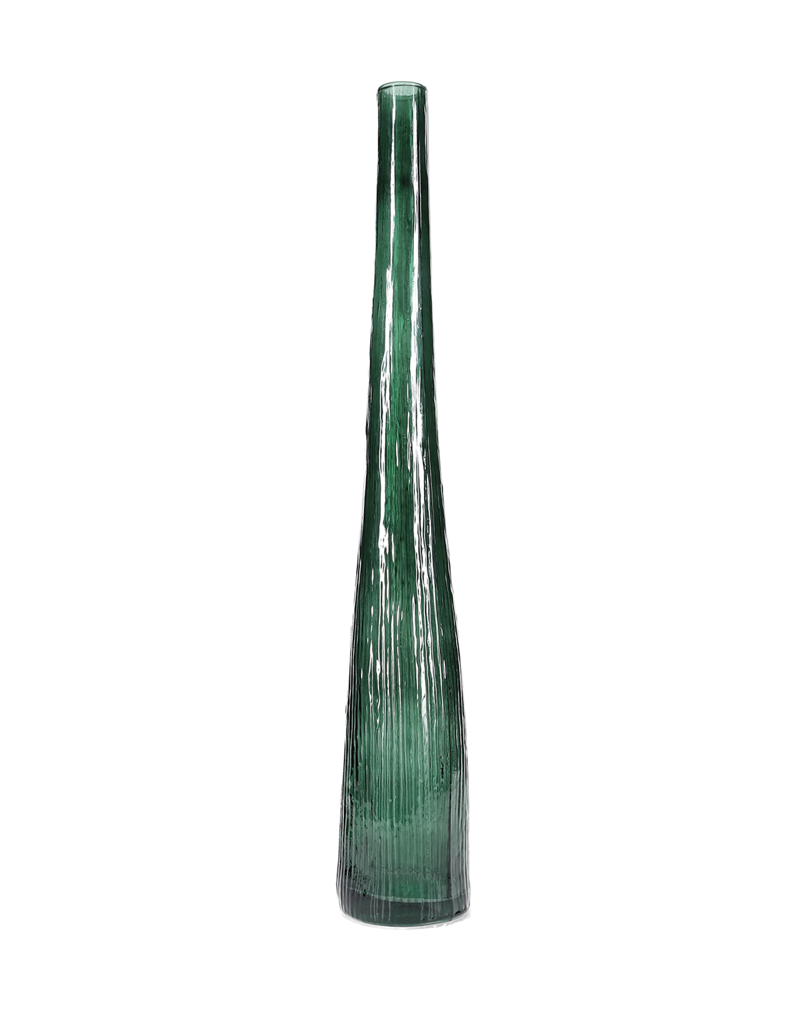 Twig Vase aus Glas, Dunkelgrün, Ø 9 cm, H 59 cm, Ansicht 1