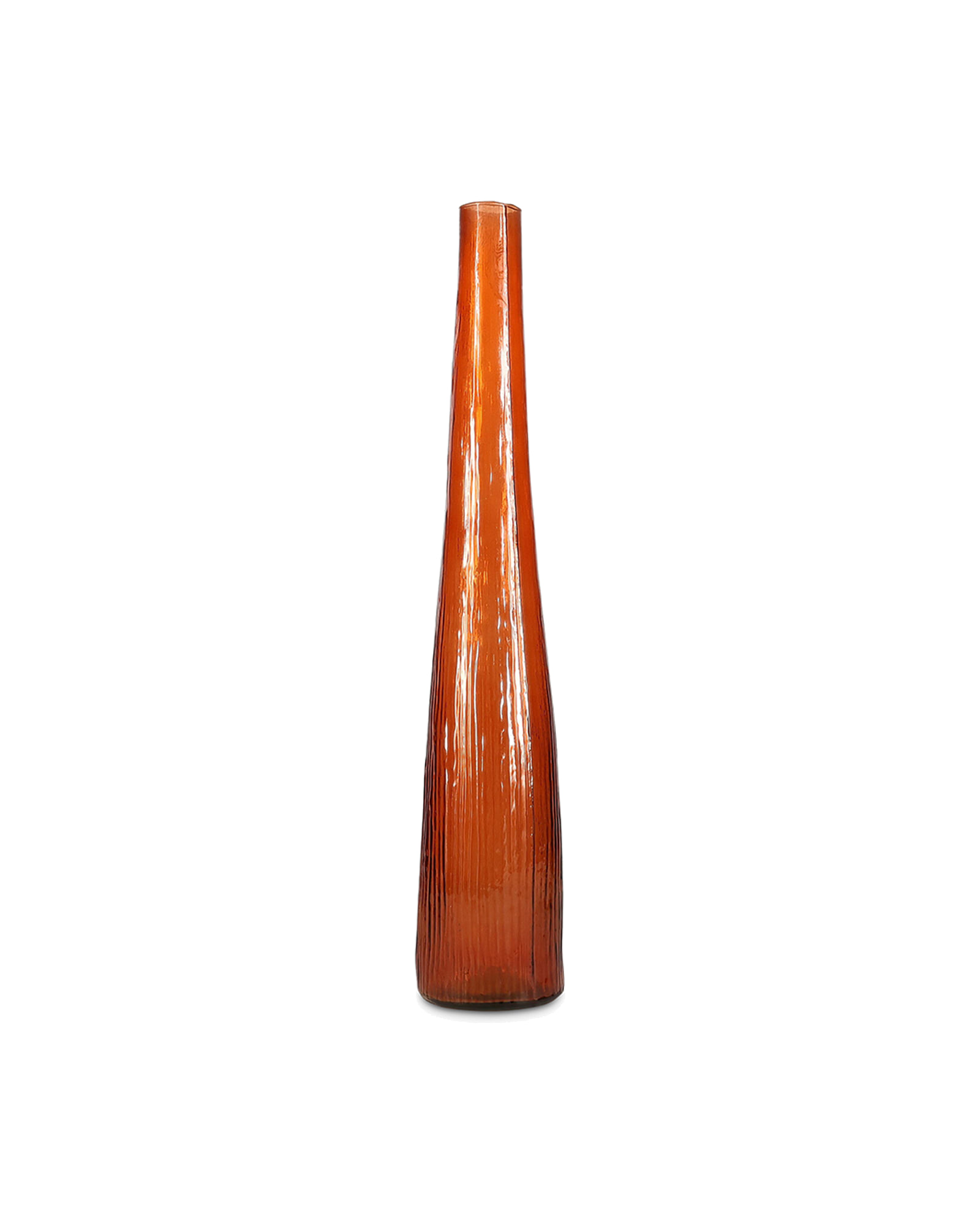 Twig Vase aus Glas, Orange, Ø 9 cm, H 50 cm, Ansicht 1