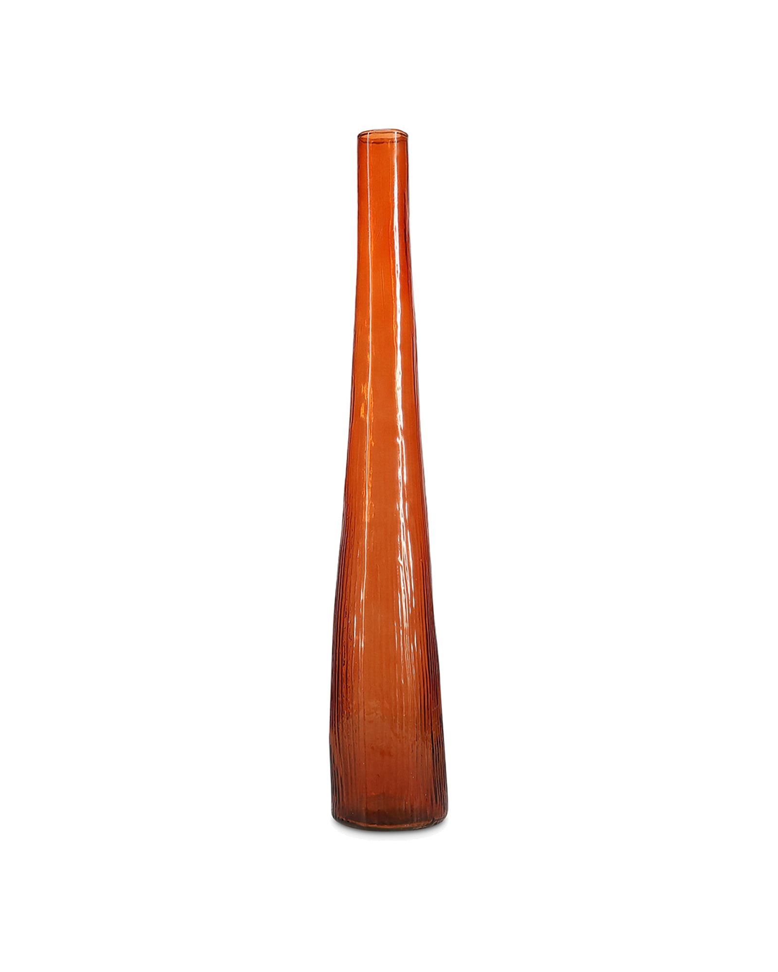 Twig Vase aus Glas, Orange, Ø 9 cm, H 55 cm, Ansicht 1