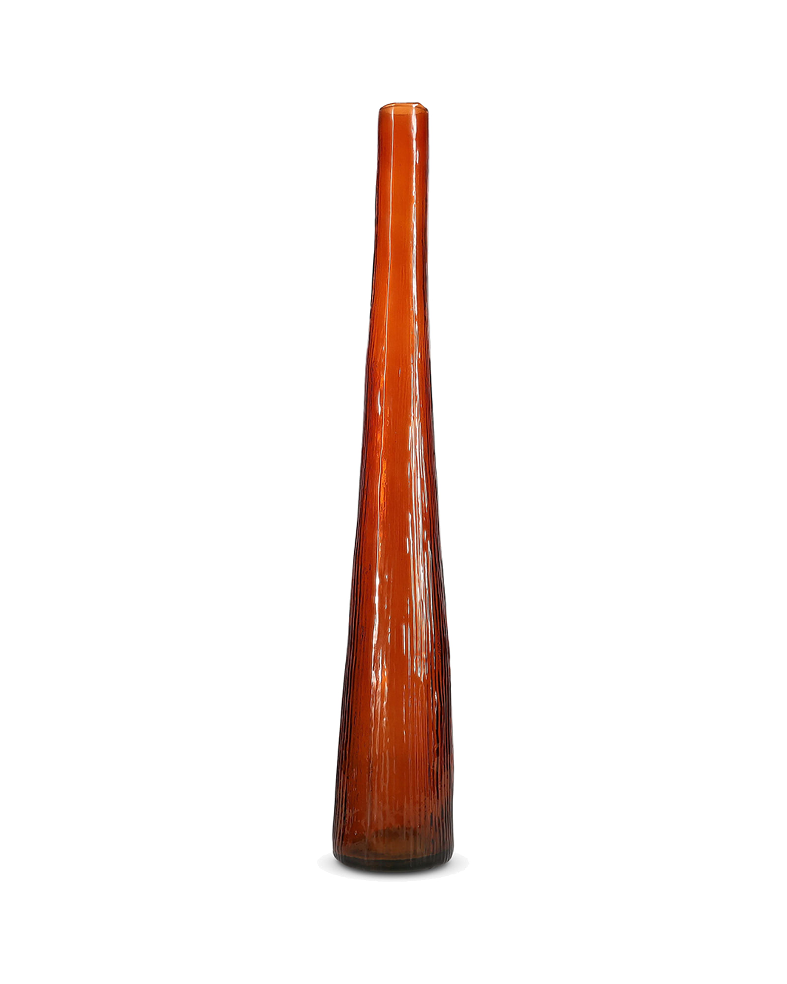 Twig Vase aus Glas, Orange, Ø 9 cm, H 59 cm, Ansicht 1