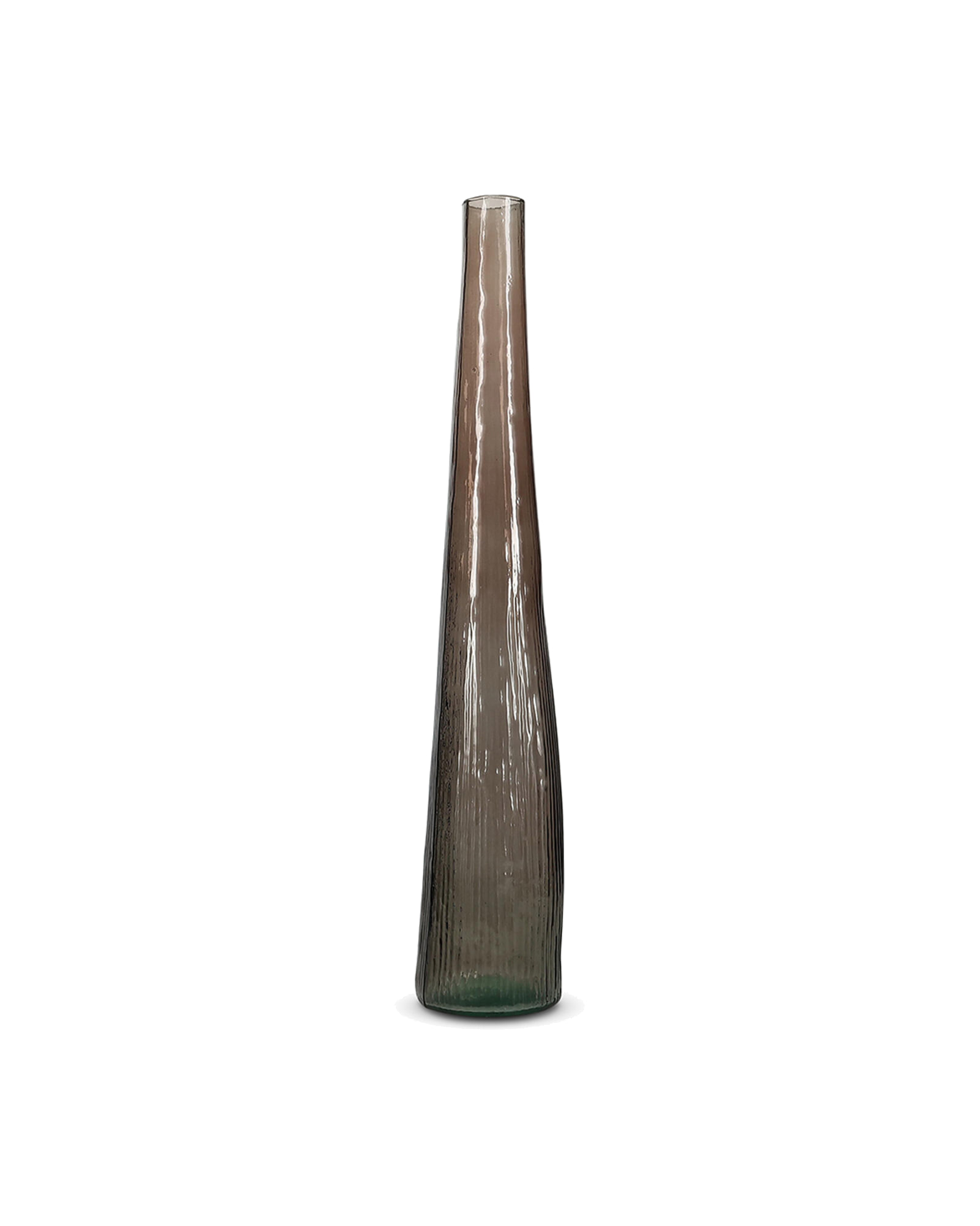 Twig Vase aus Glas, Braun, Ø 9 cm, H 50 cm, Ansicht 1