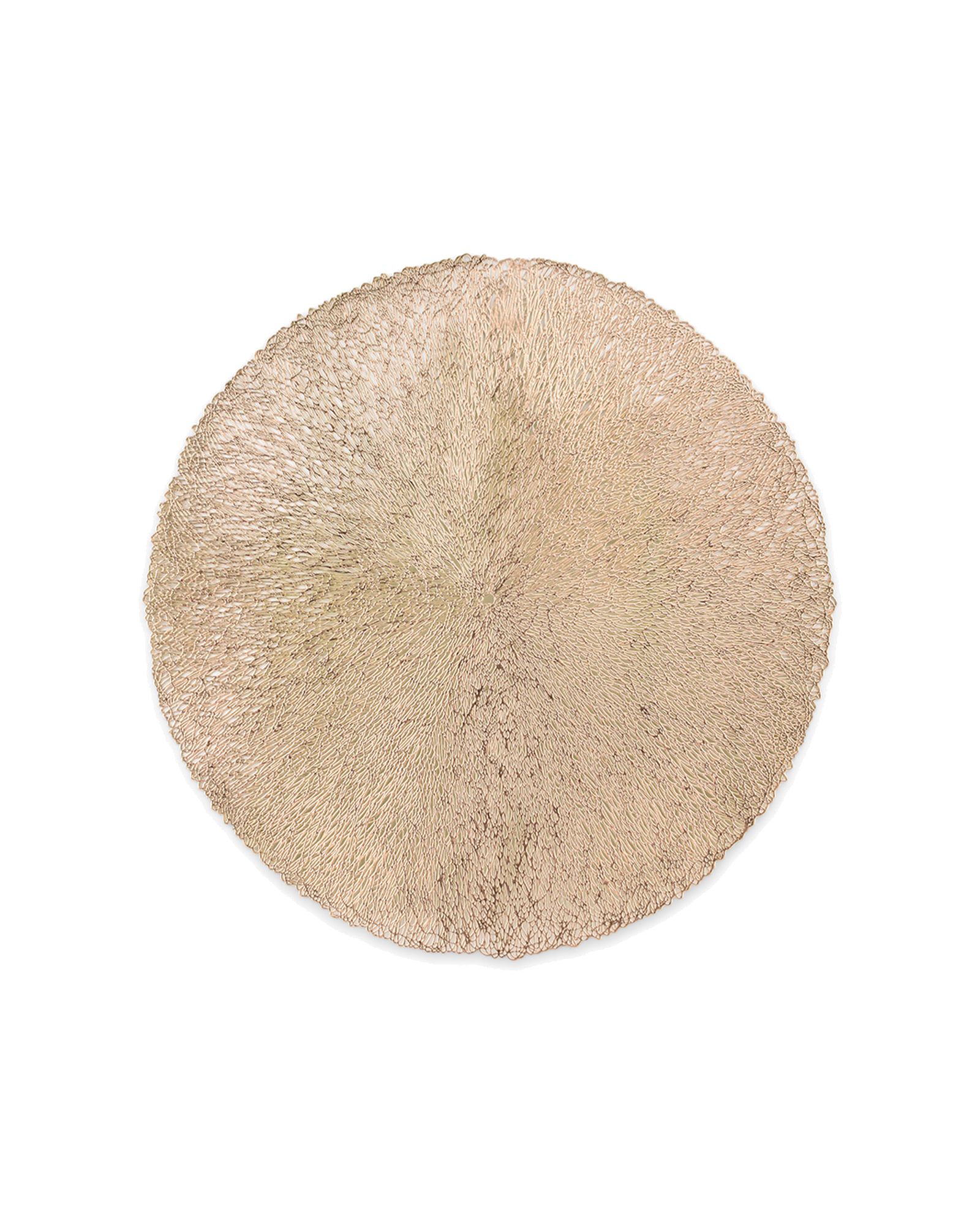 Vene Platzset rund aus Kunststoff, Gold, L 38 cm, Ansicht 1