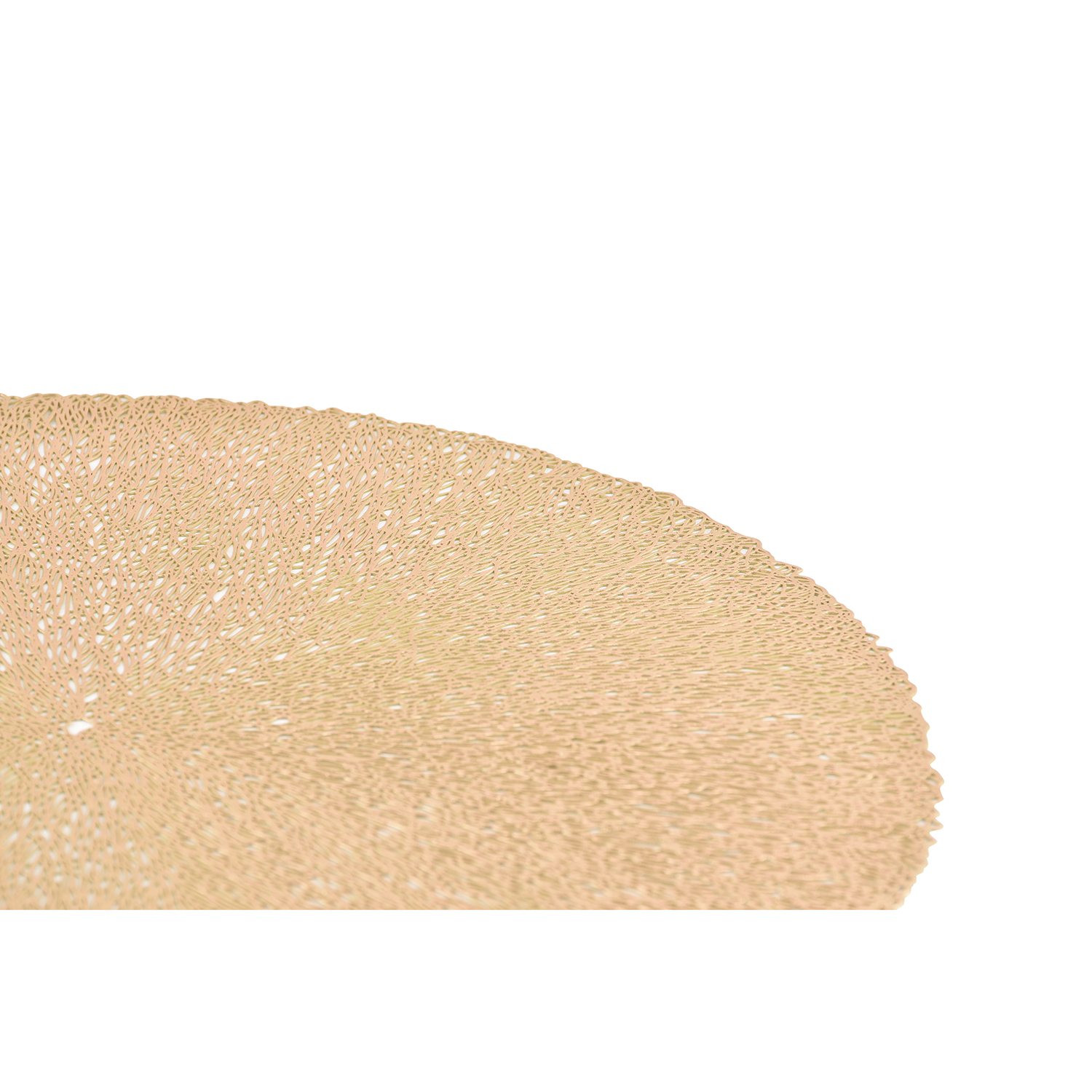 Vene Platzset rund aus Kunststoff, Gold, L 38 cm, Ansicht 3