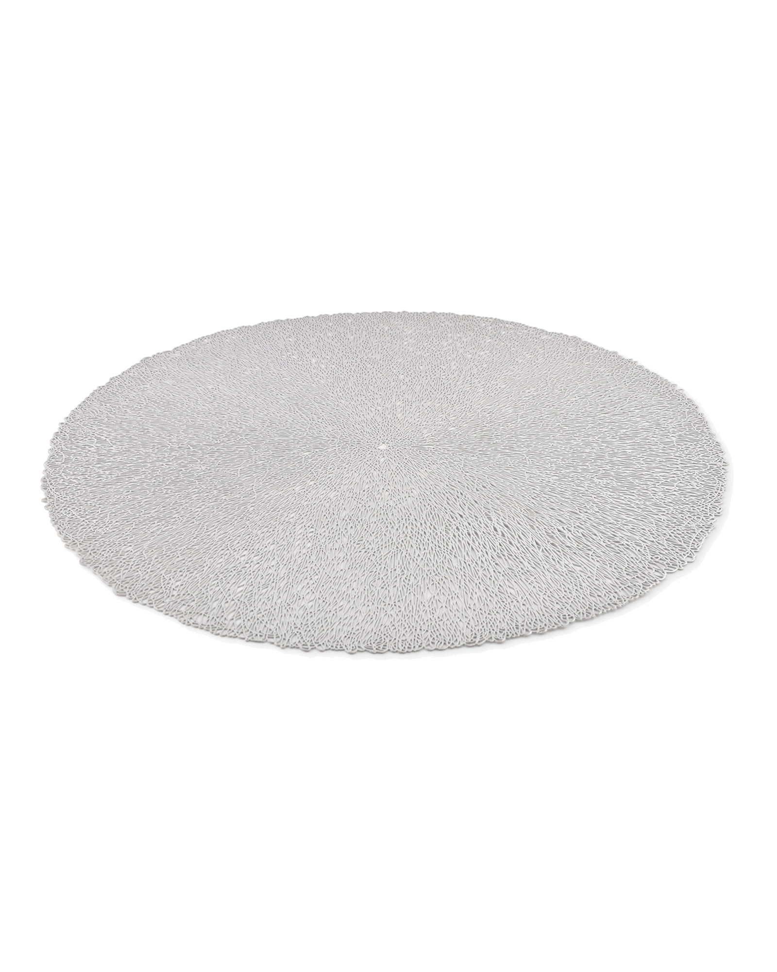 Vene Platzset rund aus Kunststoff, Silber, L 38 cm, Ansicht 2