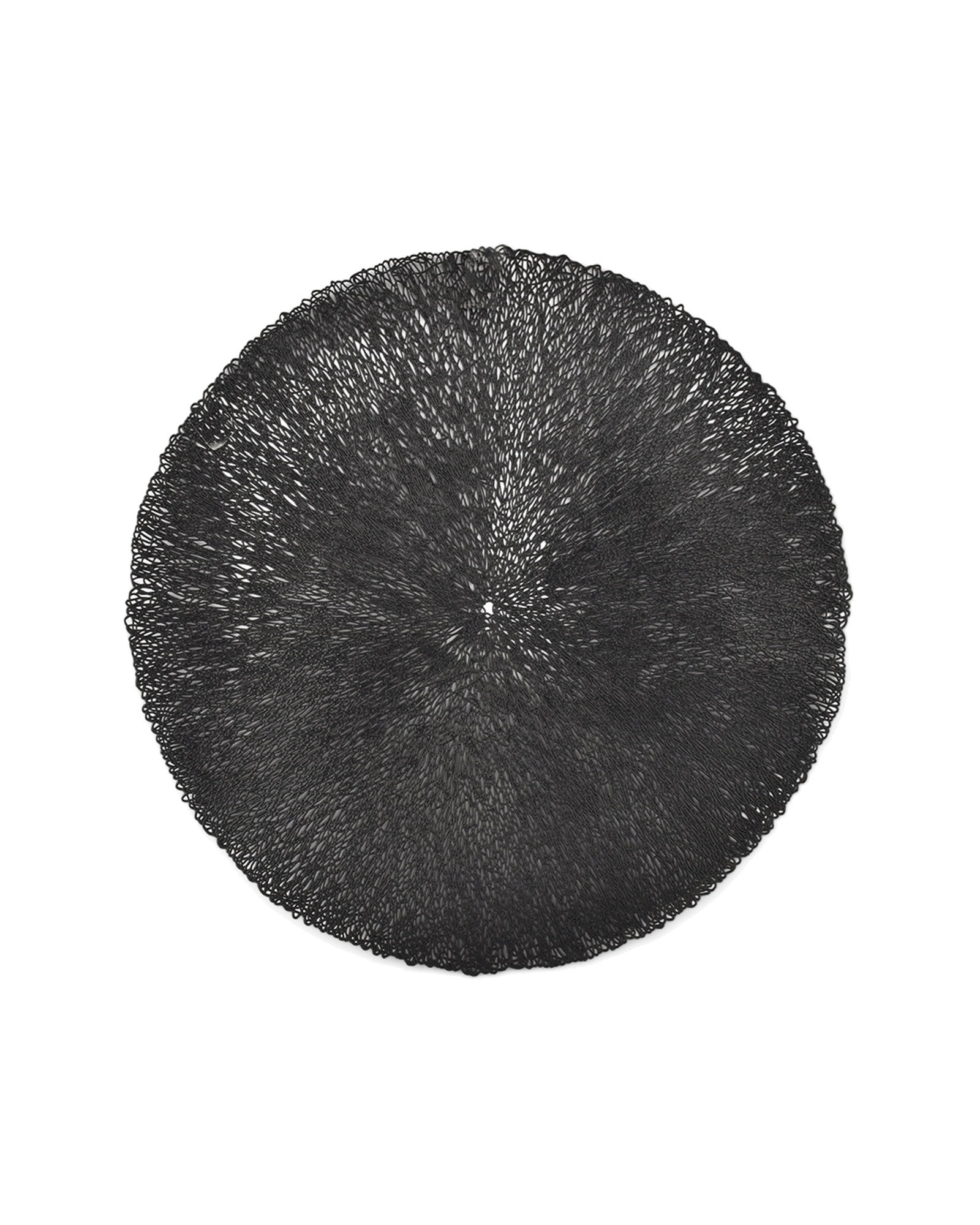 Vene Platzset rund aus Kunststoff, Schwarz, L 38 cm, Ansicht 1