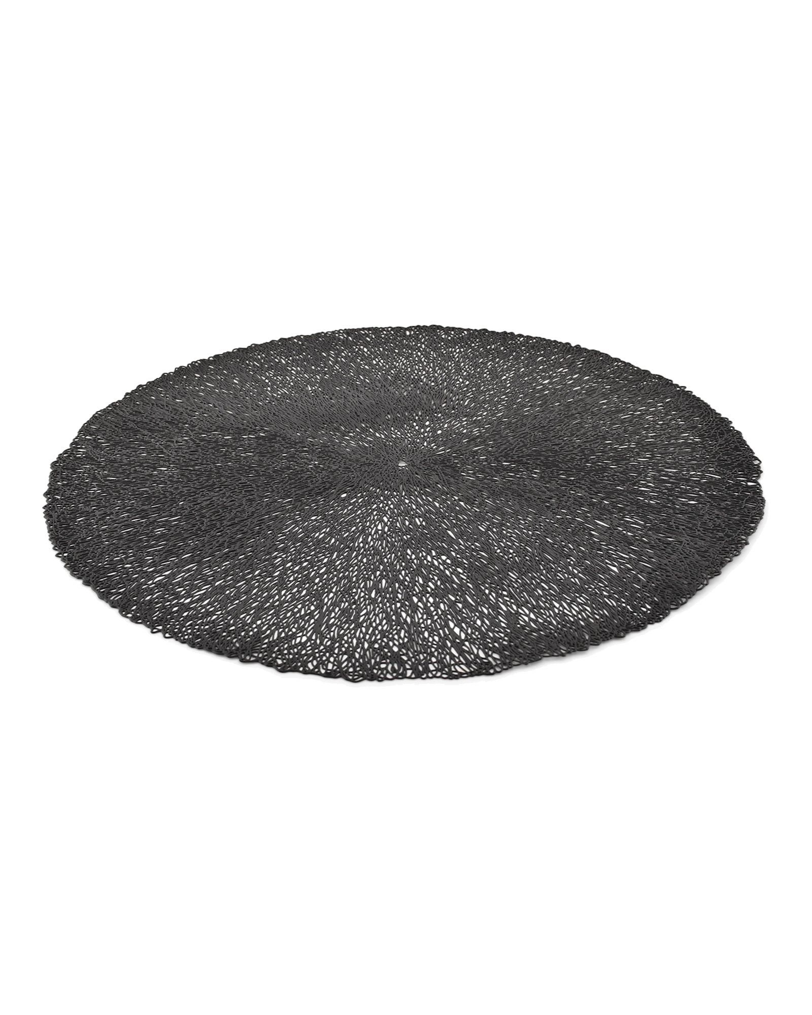 Vene Platzset rund aus Kunststoff, Schwarz, L 38 cm, Ansicht 2