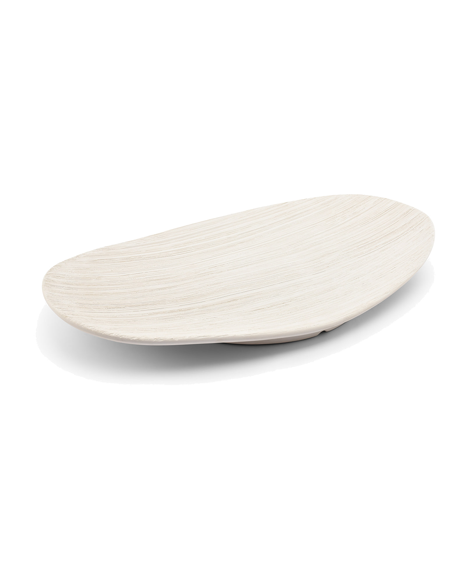 Vico Dekoschale aus Steinzeug, Beige, 48 × 29,5 cm, Ansicht 1
