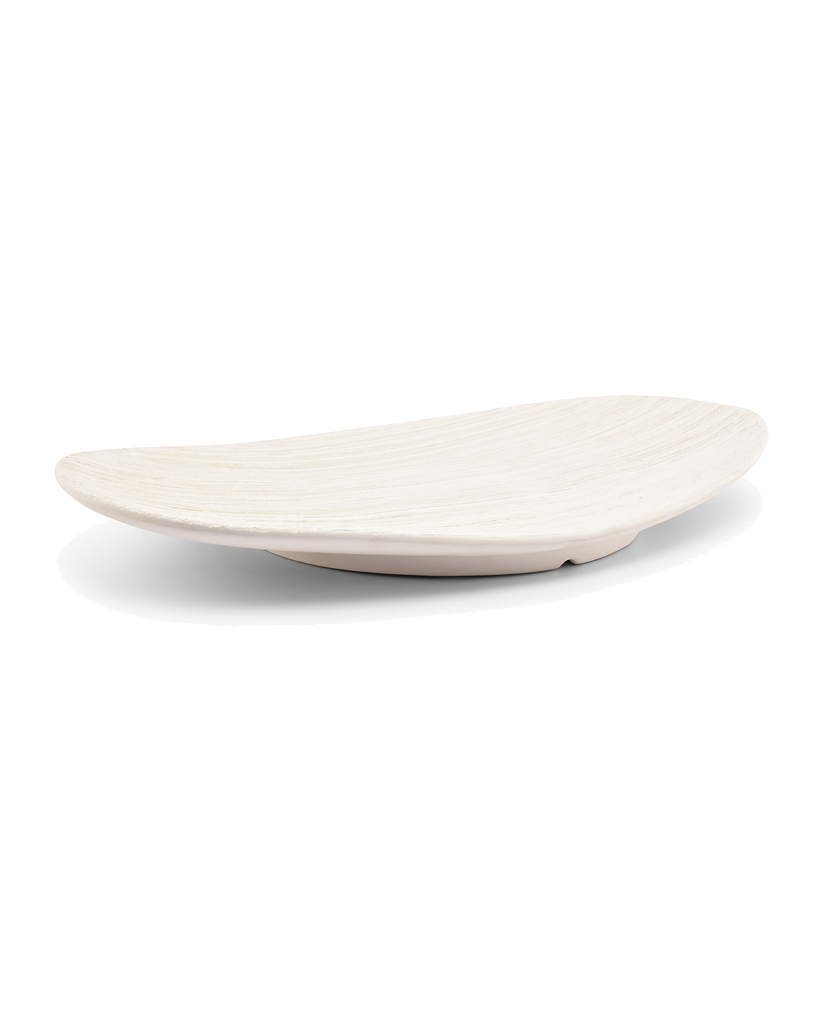 Vico Dekoschale aus Steinzeug, Beige, 48 × 29,5 cm, Ansicht 2