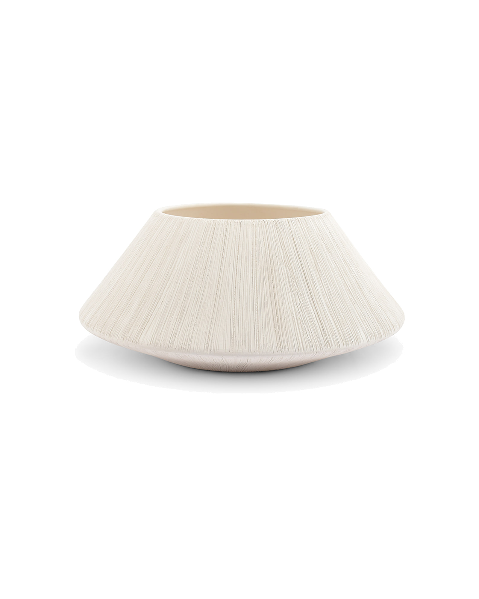 Vico Dekoschale aus Steinzeug, Beige, Ø 32 cm, H 14,5 cm, Ansicht 1