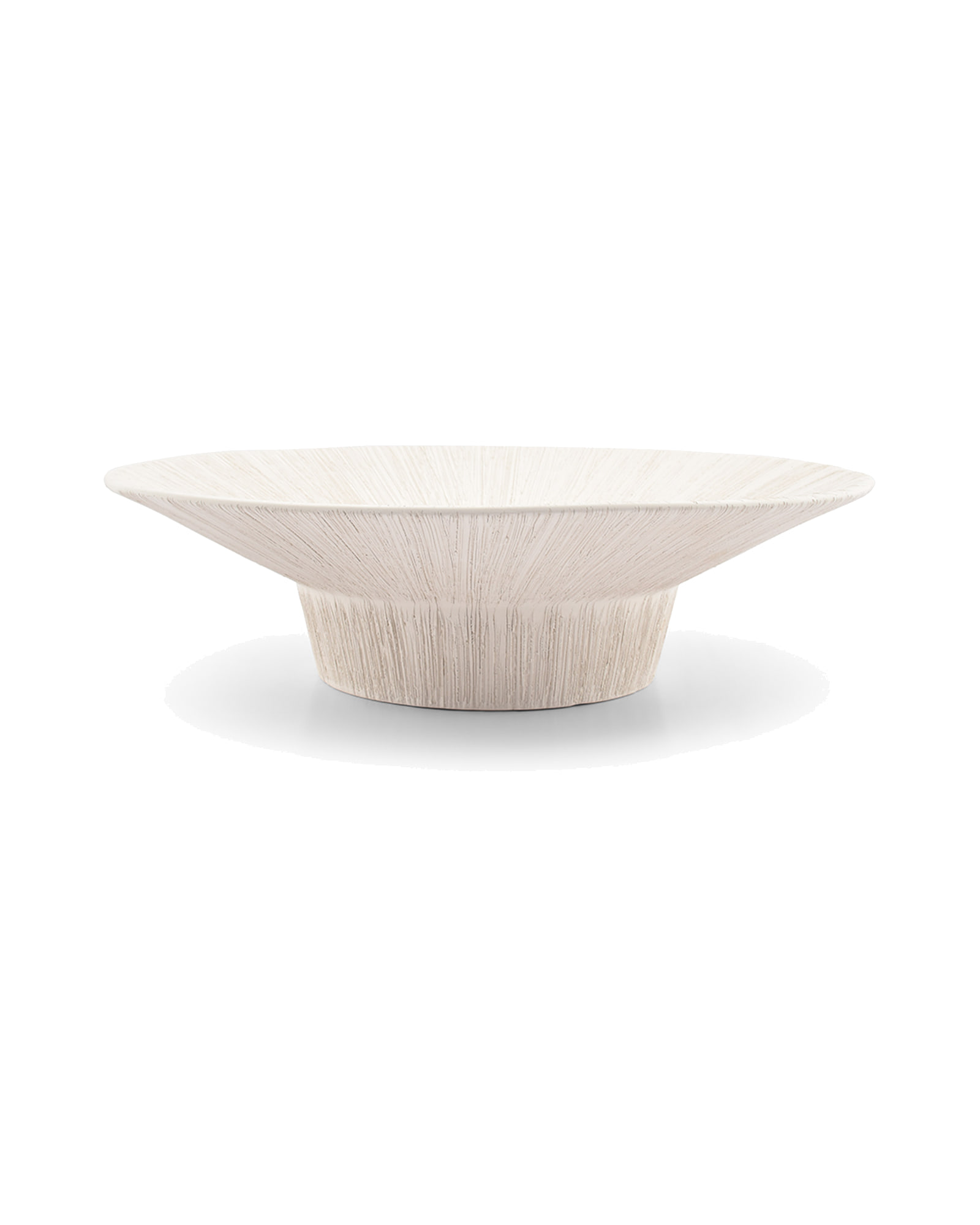 Vico Dekoschale aus Steinzeug, Beige, Ø 35 cm, H 9,5 cm, Ansicht 1