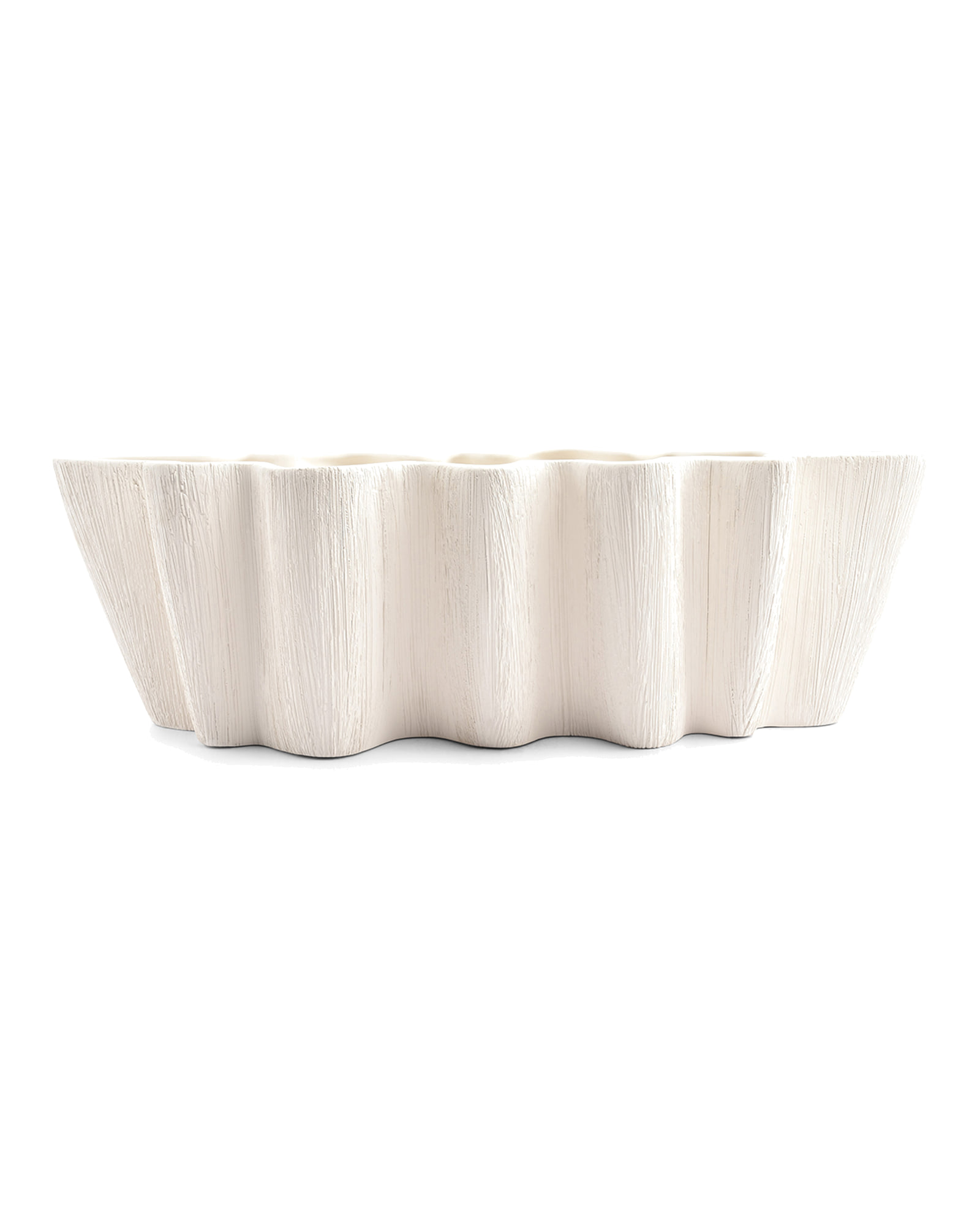 Vico Dekoschale aus Steinzeug, Beige, 43,5 × 19 cm, H 13,5 cm, Ansicht 1