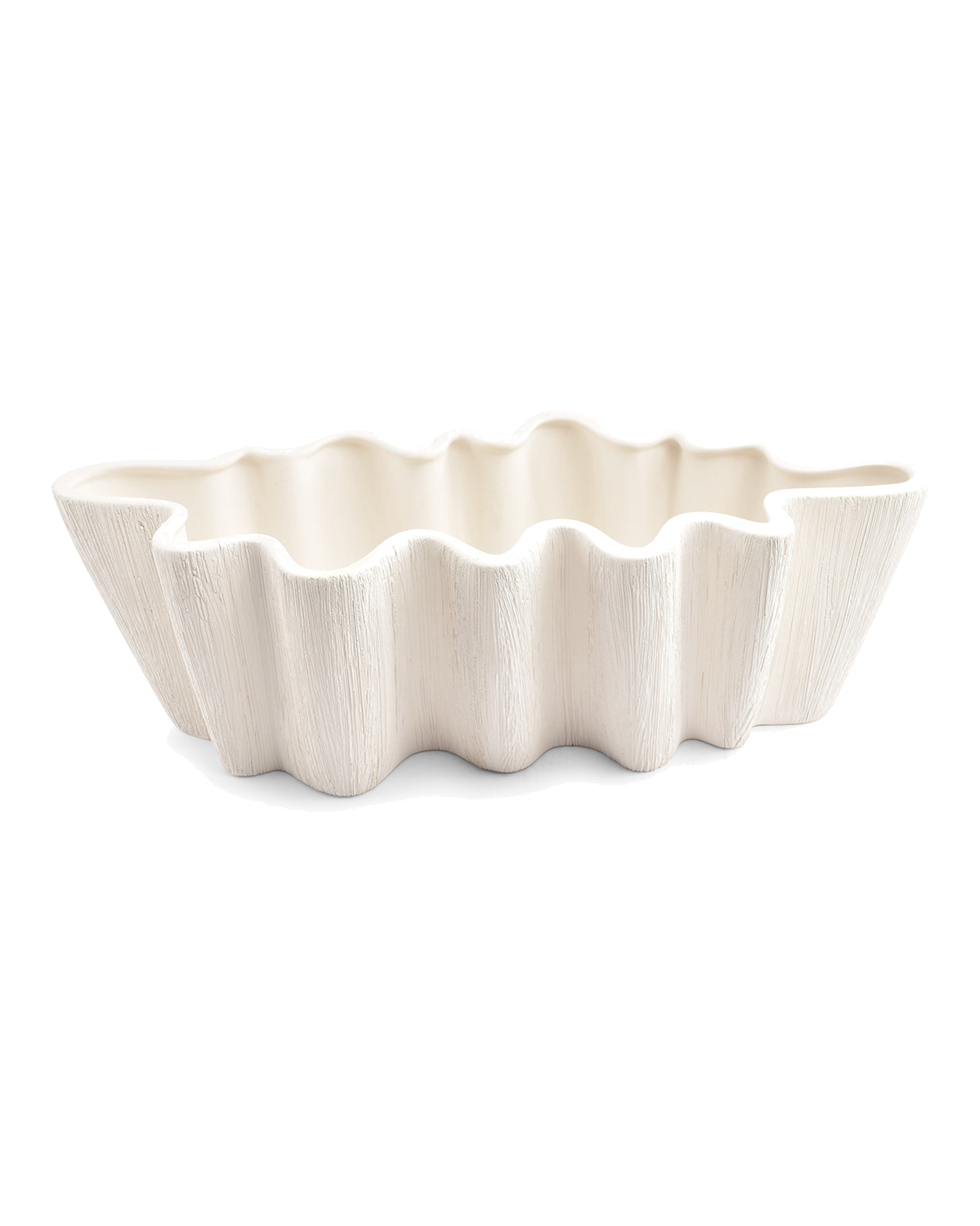 Vico Dekoschale aus Steinzeug, Beige, 43,5 × 19 cm, H 13,5 cm, Ansicht 2