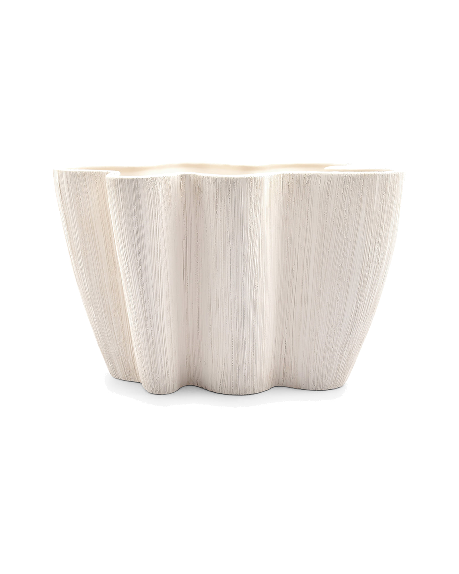 Vico Dekoschale aus Steinzeug, Beige, 32,5 × 23 cm, H 20,5 cm, Ansicht 1